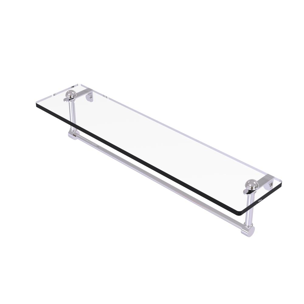 Allied Brass RC-1/22TB-PC Polished Chrome Wall mount Bathroom Shelf ( 22-in x 5-in x 5-in )