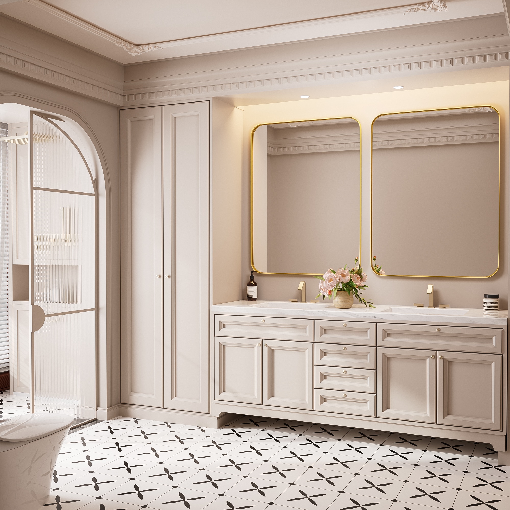 FurniFusion SF-Y-4030-G Decor-Mirrors - View #5