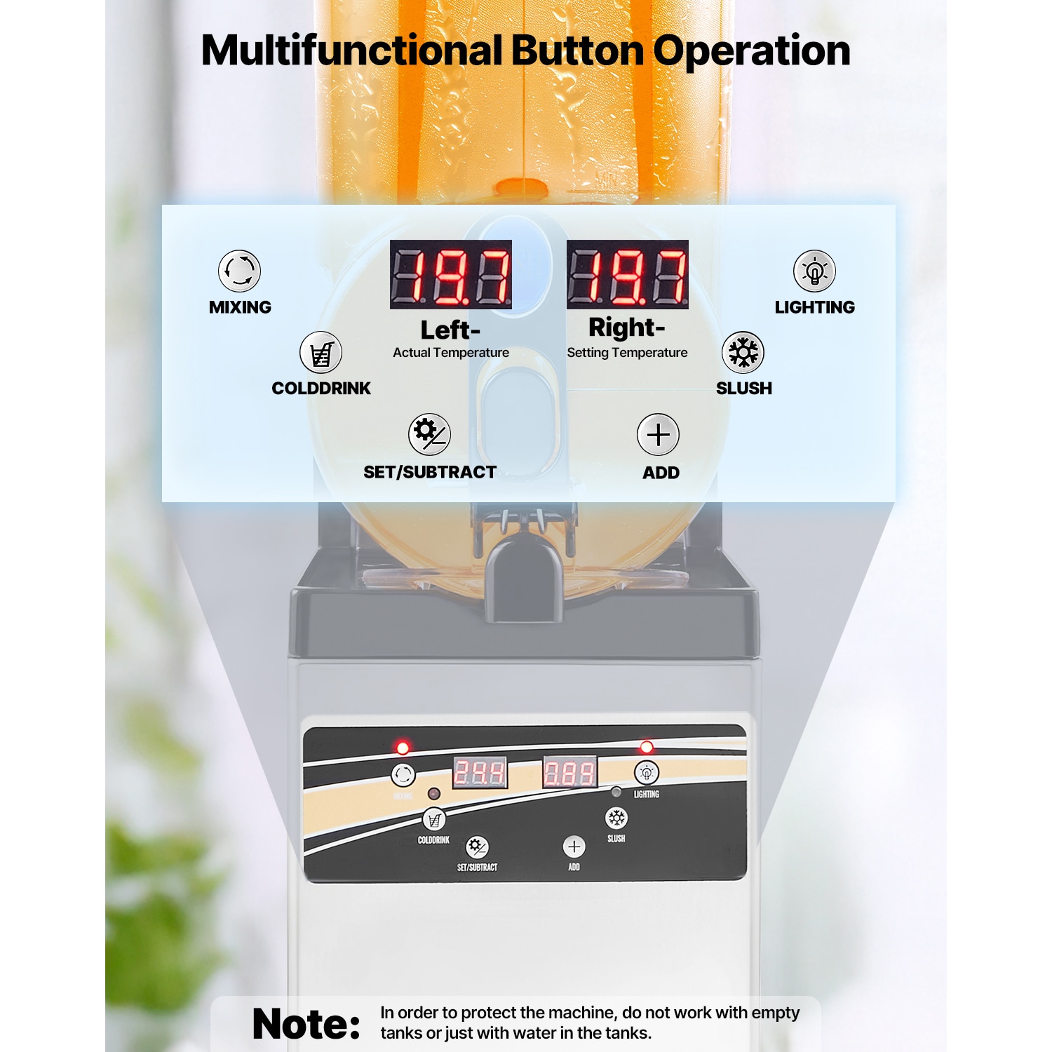 VEVOR GSJBXR16L110V8GNXV1 Frozen-Drink-Makers - View #5