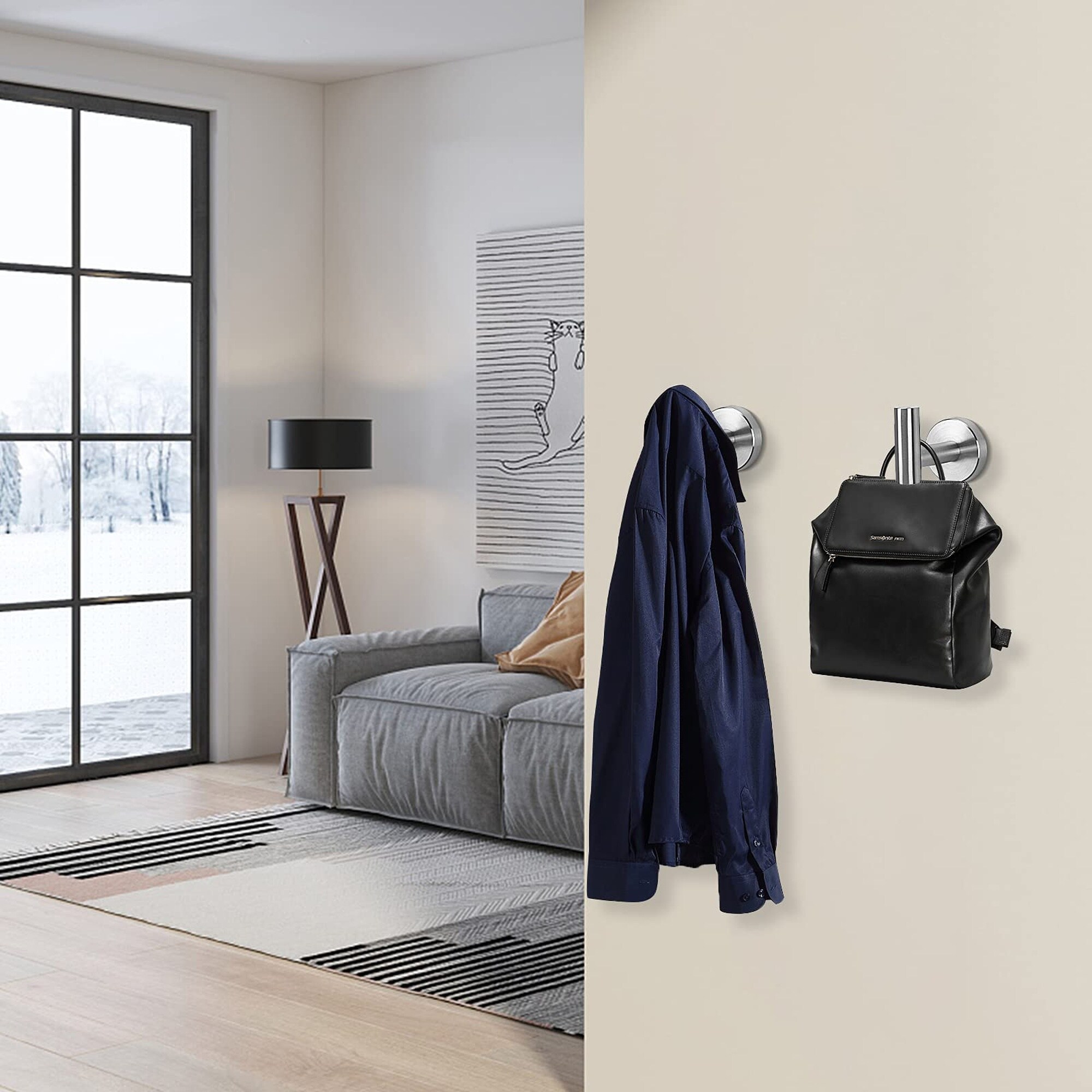 Numhew NHLYNN81373 Robe-Hooks - View #6