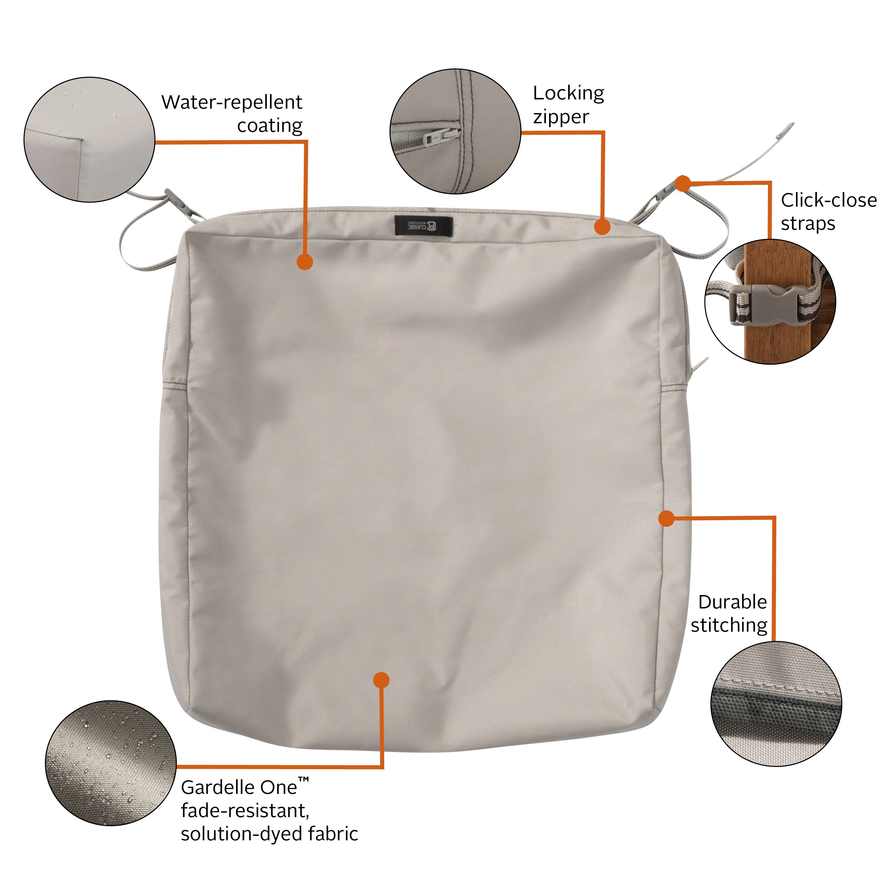 Classic Accessories 60-385-016401-RT Patio-Furniture-Cushions - View #4