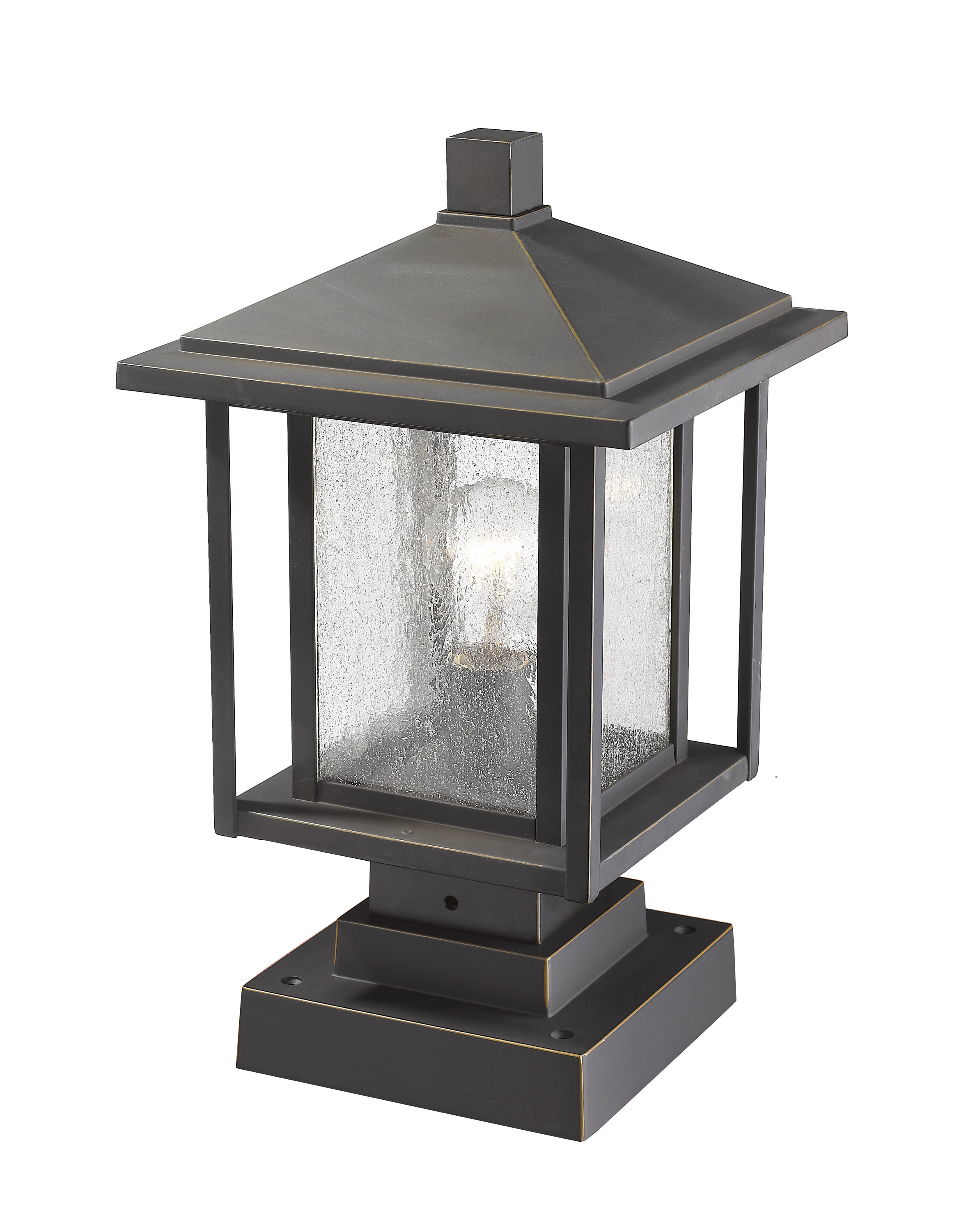 Z-Lite 554PHMS-SQPM-ORB Post-Lights - View #4