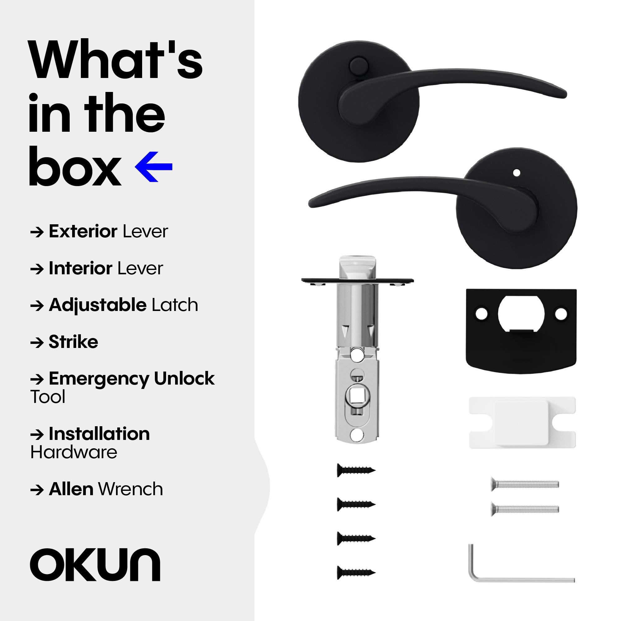 OKUN OK1011MBPRK2 Door-Handles - View #9