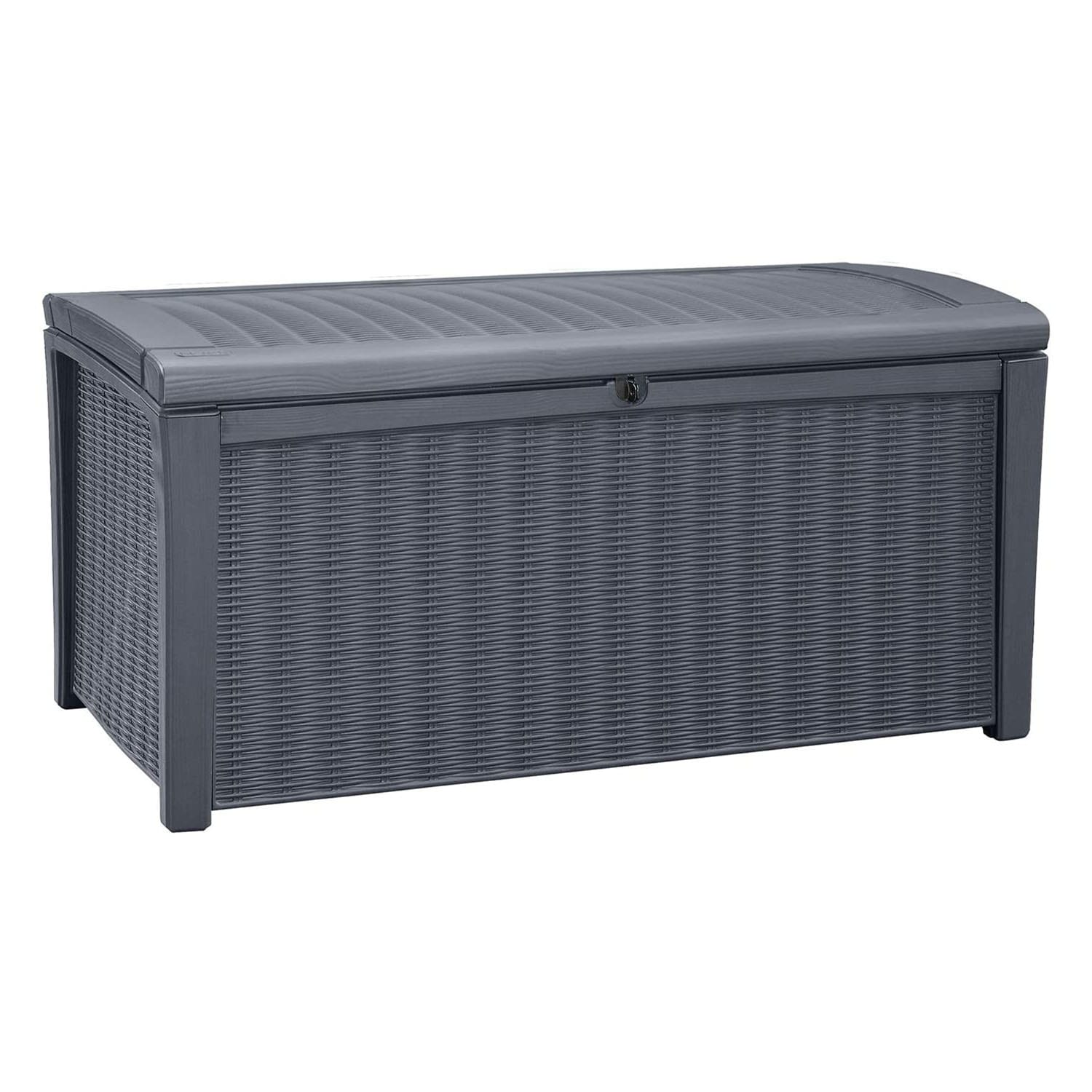 Absoluut Op grote schaal Vleugels Keter 27.6-in L x 51-in 110-Gallons Grey Plastic Deck Box in the Deck Boxes  department at Lowes.com