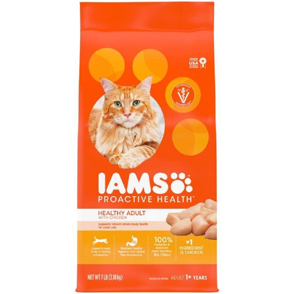 Iams Proactive Health Chicken Cat 7 Lb Dry Cat Food Supports