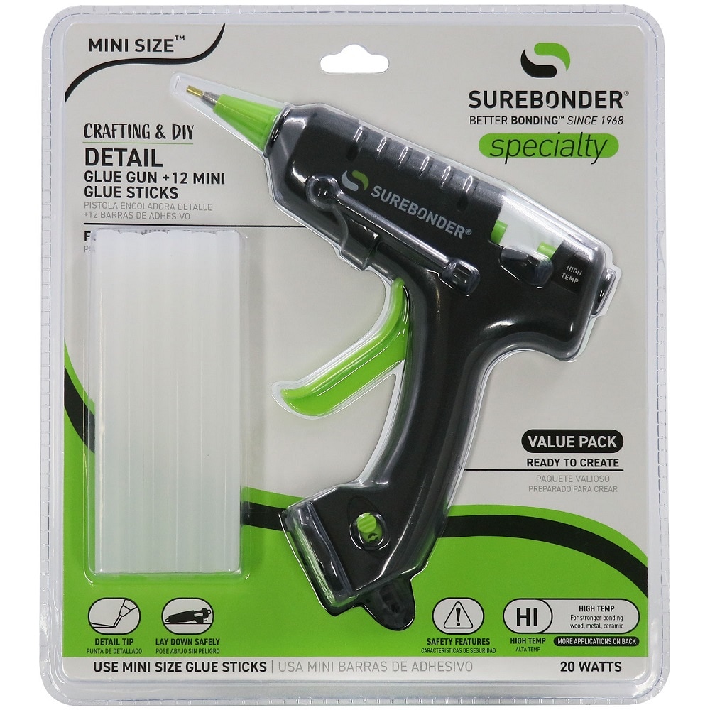 Hot Glue Gun SUREBONDER Mini Size 10w High Temperature Glue With 25 Glue  Sticks for sale online