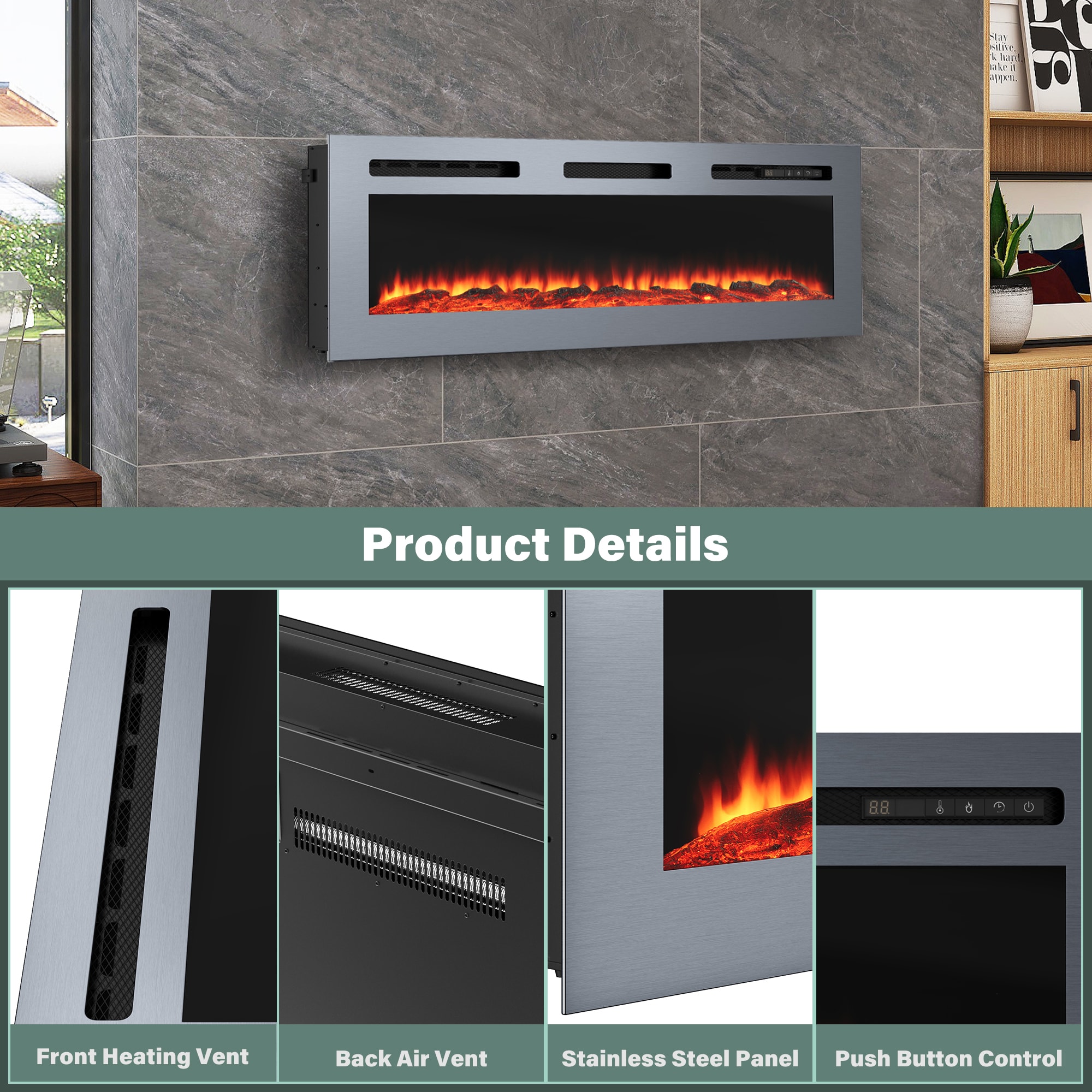 Mondawe MO-CB73977 Electric-Fireplaces - View #11
