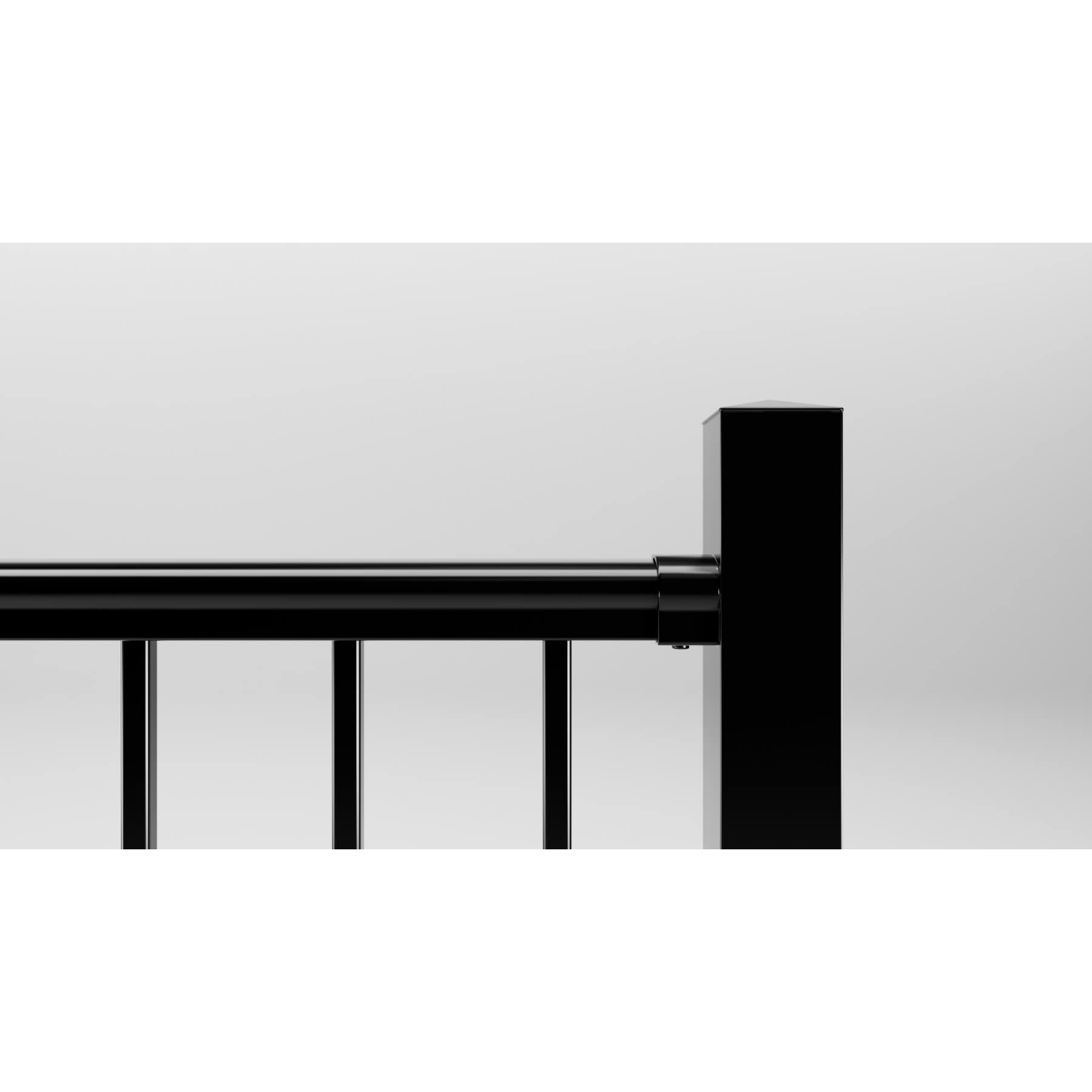 Fiberon CitySide 2-1/2 in. x 2-1/2 in. x 38 in. Matte Aluminum Corner Post Black