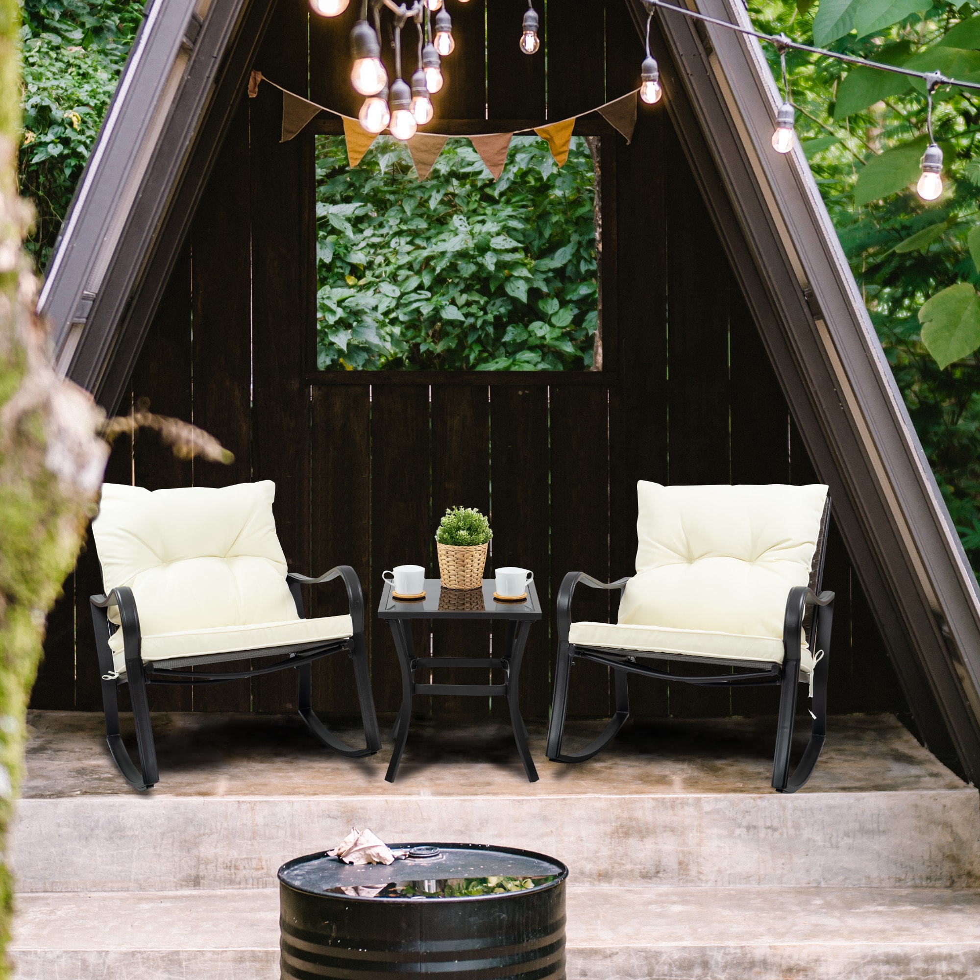 Kozyard KZF606WHI Patio-Conversation-Sets - View #2