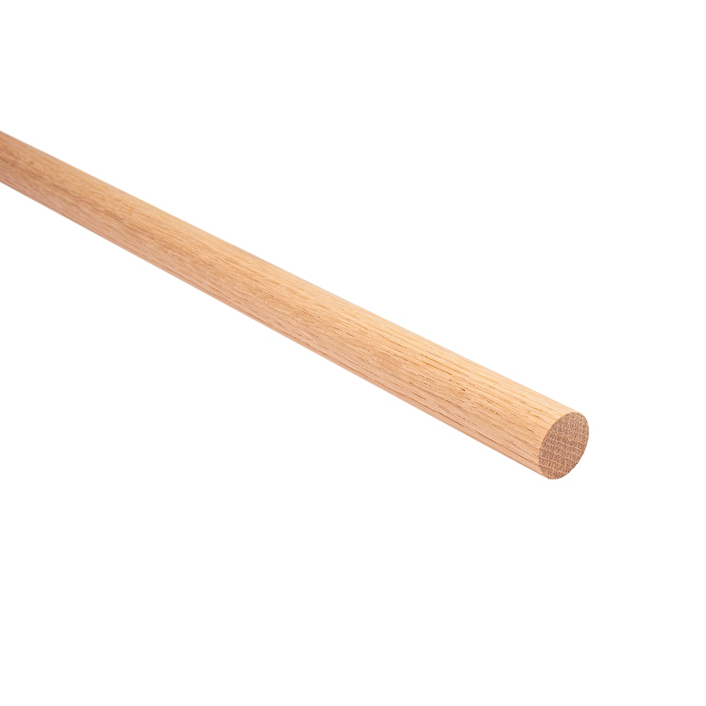 Oak Wooden Dowel 1/2 Inch Diameter by 7 Inch Length Unfinished Solid Wood
