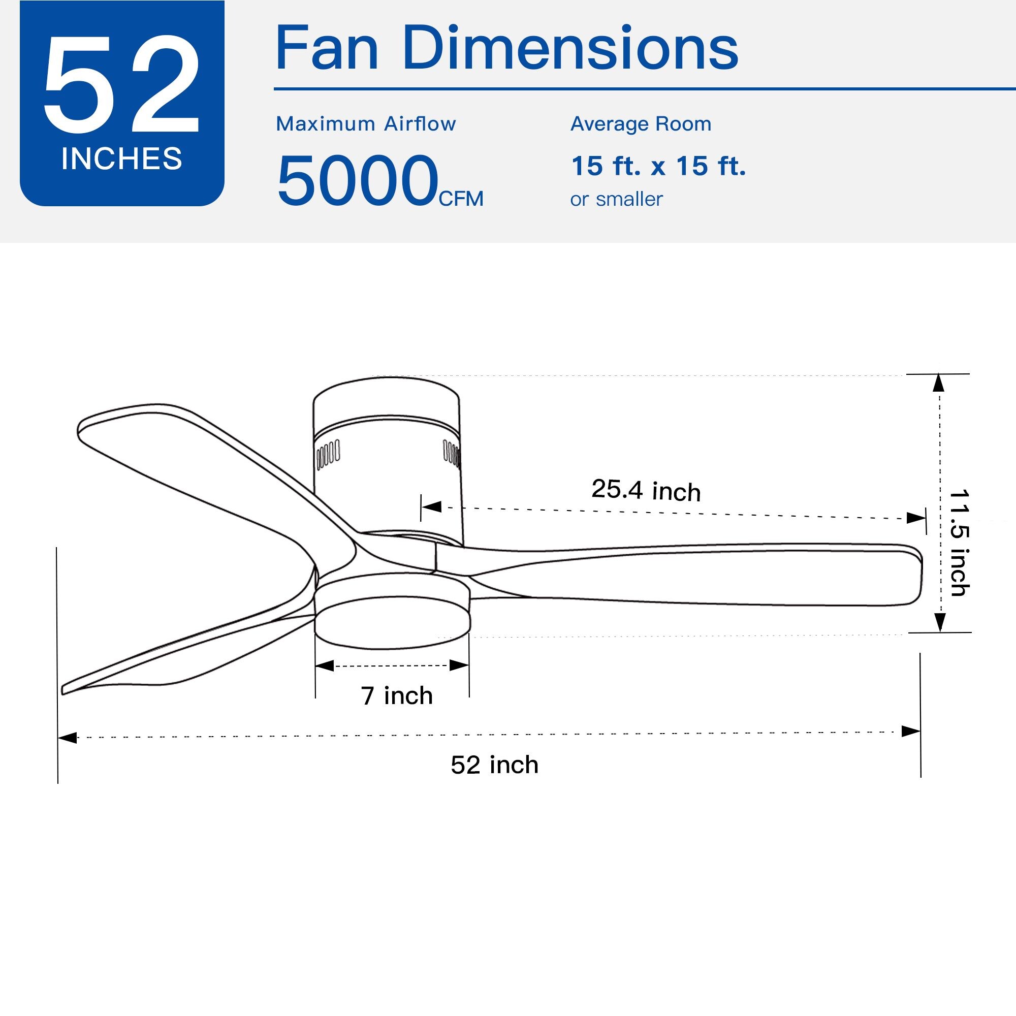 WELLFOR AMYU-14 Ceiling-Fans - View #6