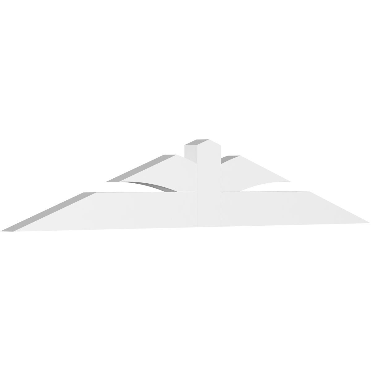 Ekena Millwork GBP060X10X0204RIC00 Richland White PVC Gable bracket