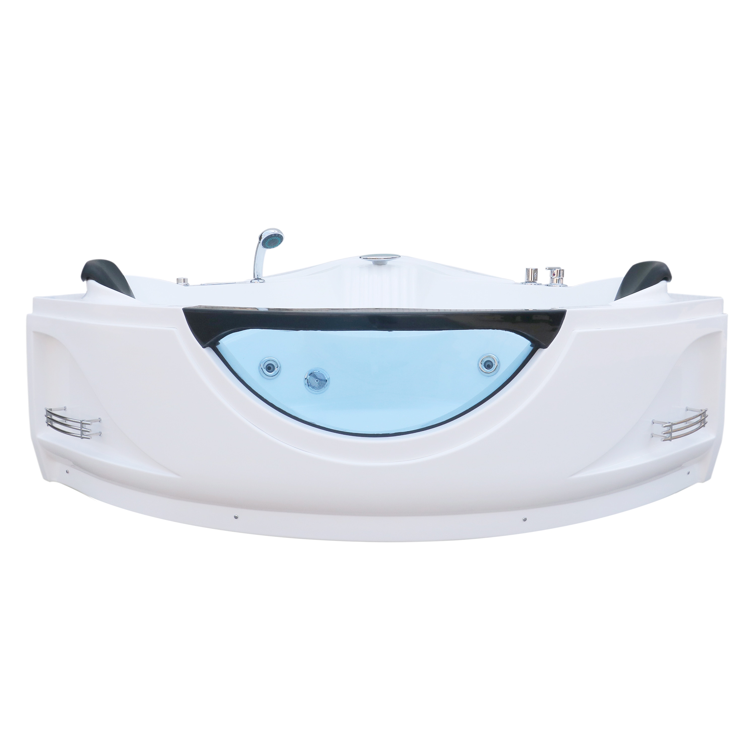 59 X 59 Acrylic Corner Whirlpool Bathtub - 10 Water Jets - Led Lights -  Left Side Drain - 3-Side Alcove Install - On Sale - Bed Bath & Beyond -  33418073