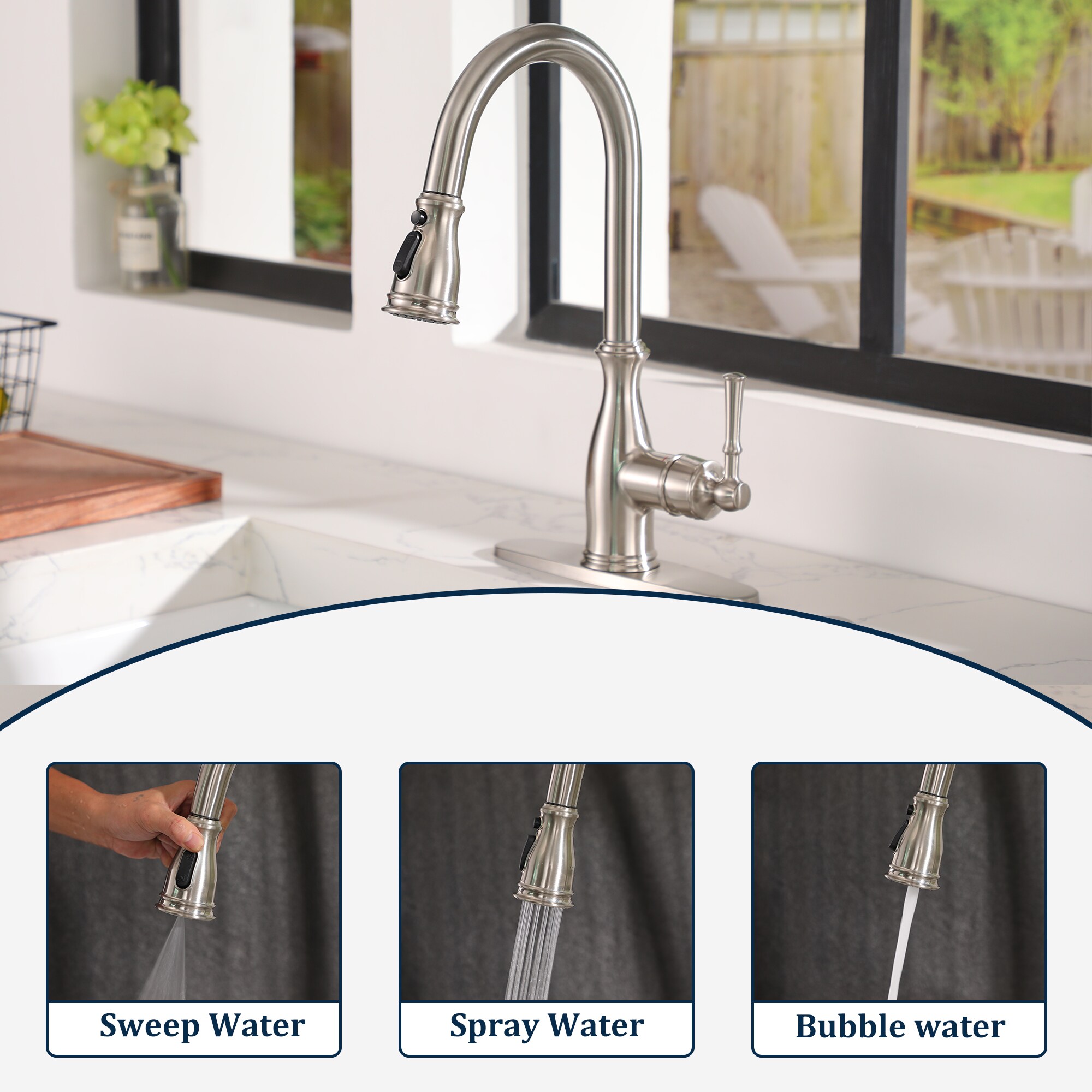 Clihome RCH-BAF6513 Kitchen-Faucets - View #8