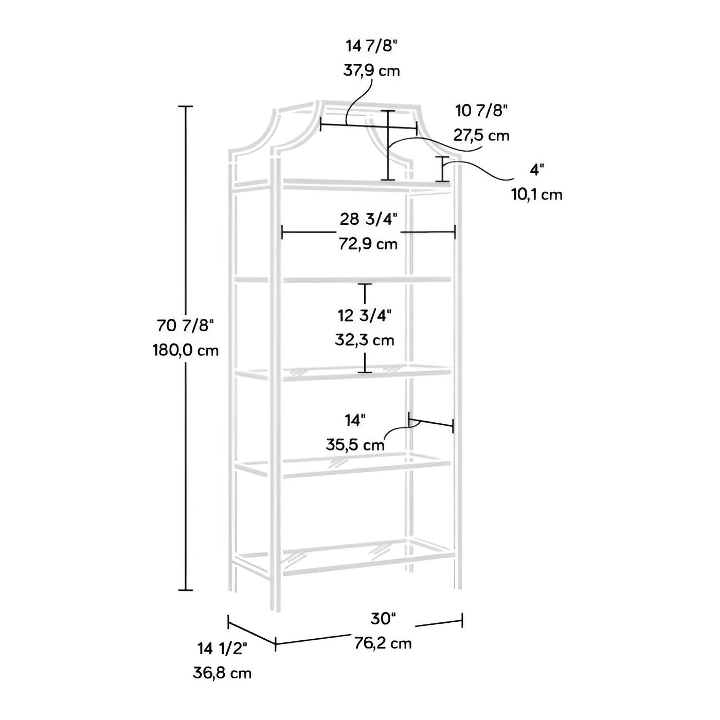 Slickblue D-FR-37185901CBSECRB bookcases - View #4