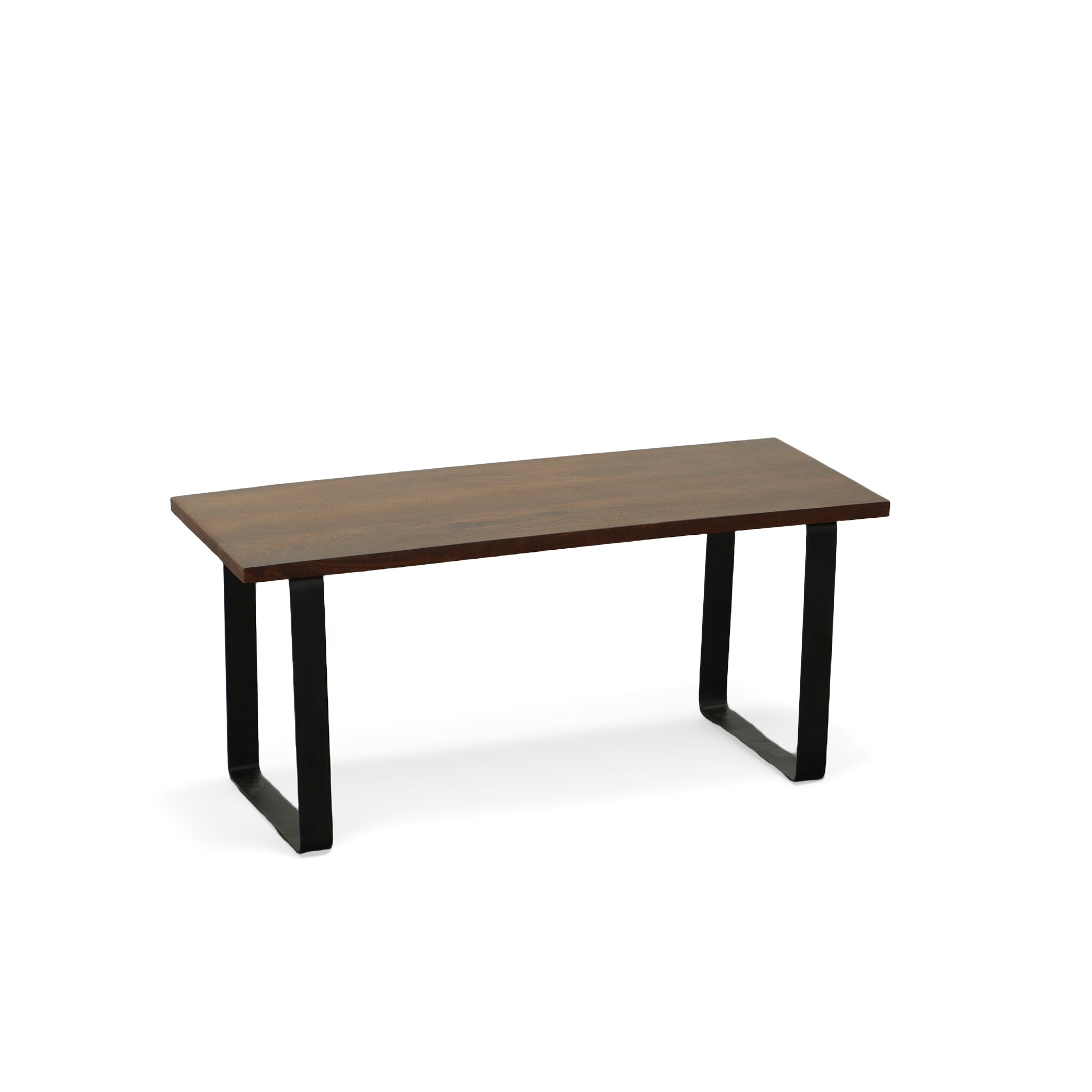 Carolina Cottage BN1840CHETBK Braden Farmhouse Chestnut/black Accent Bench 40-in x 16-in x 18-in