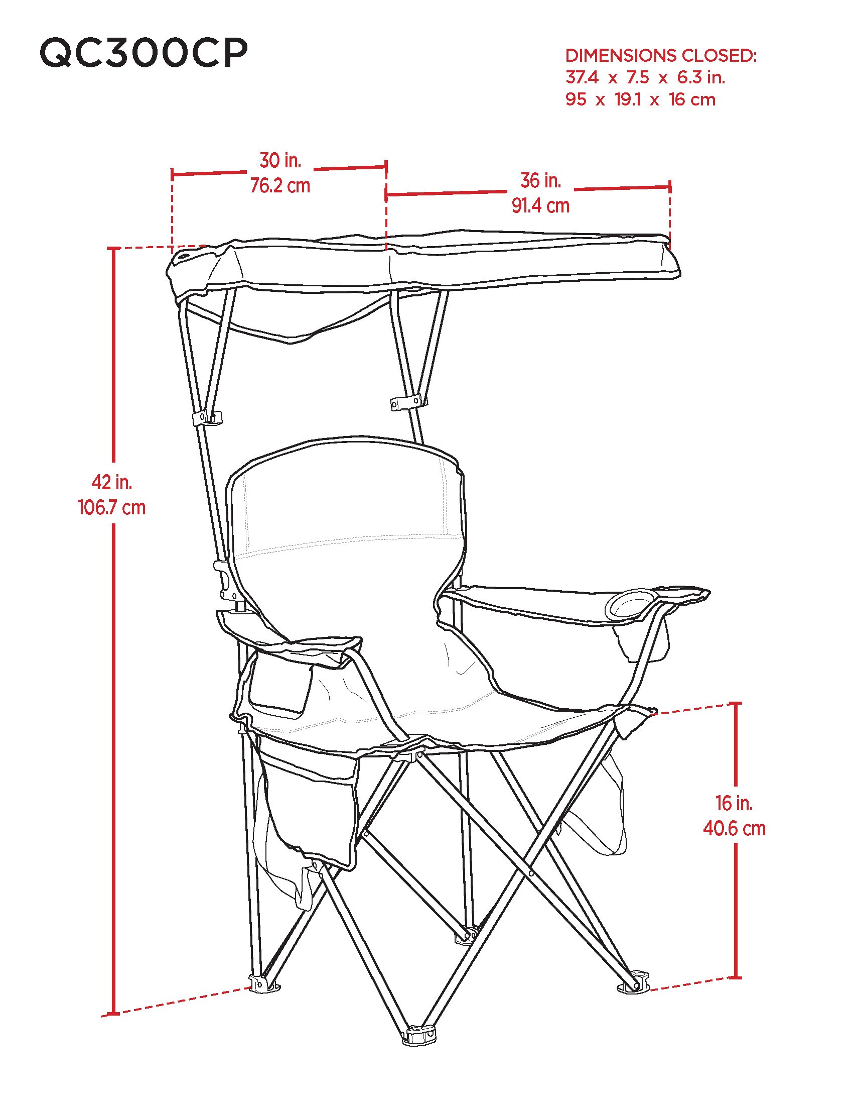 Camp & Go QC300CP-456-1 Beach-Camping-Chairs - View #9