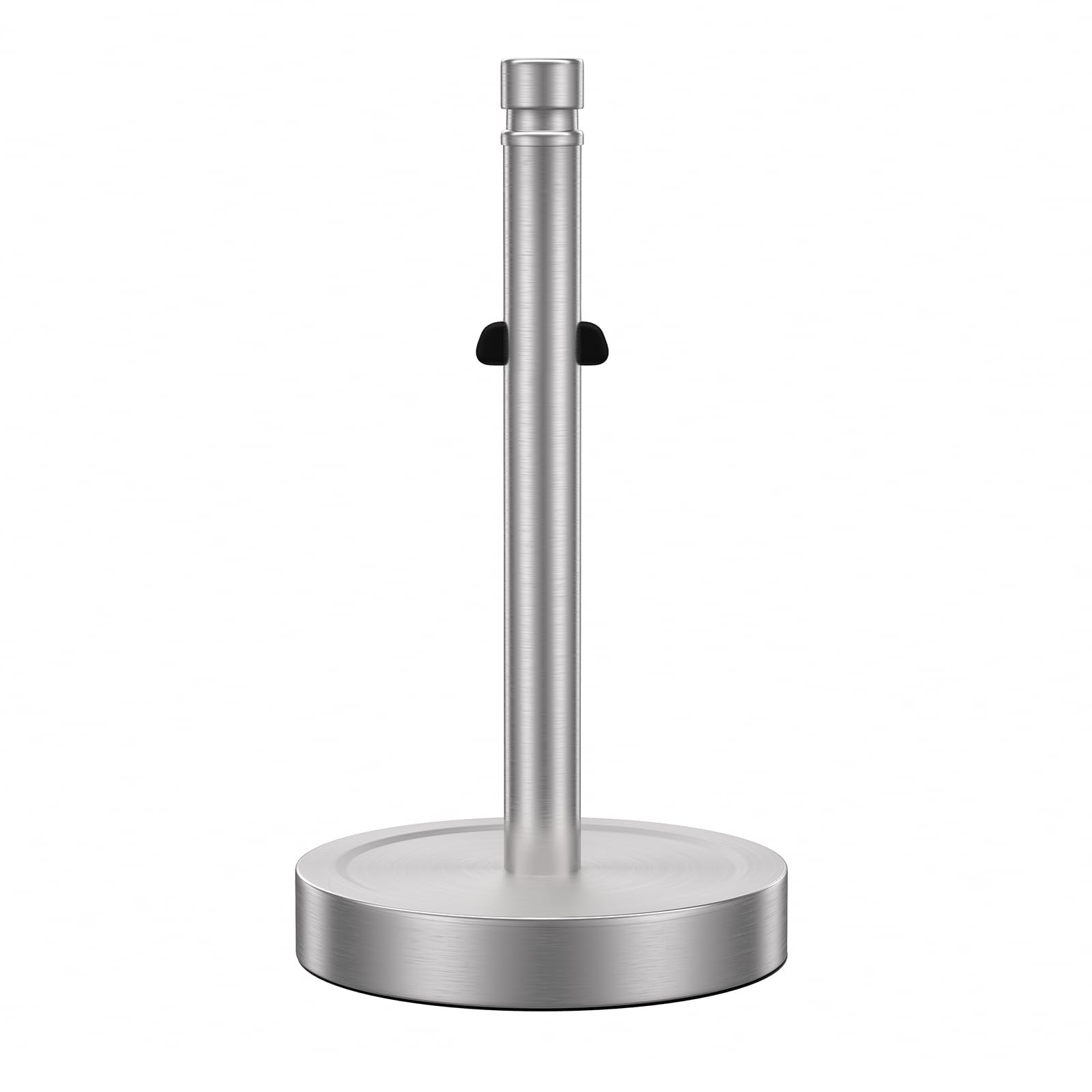 Atensils  Heavy Duty Countertop Paper Towel Holder with Spring Tension 4.5 lbs Weighted Base Stainless Steel Free Standing Roll Dispenser Stand