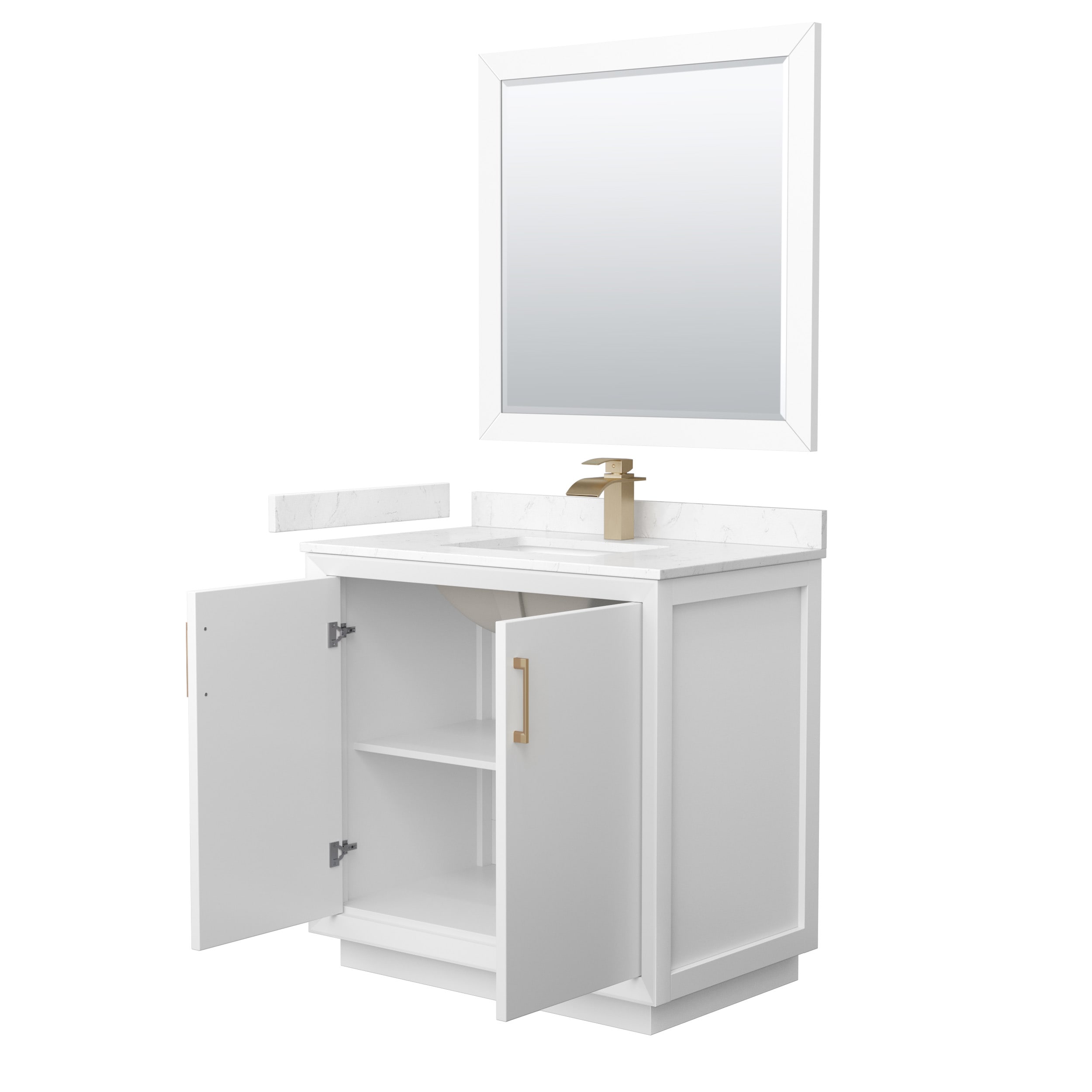 Wyndham Collection WCF414136SWZC2UNSM34 Bath-Vanity-Combo - View #2