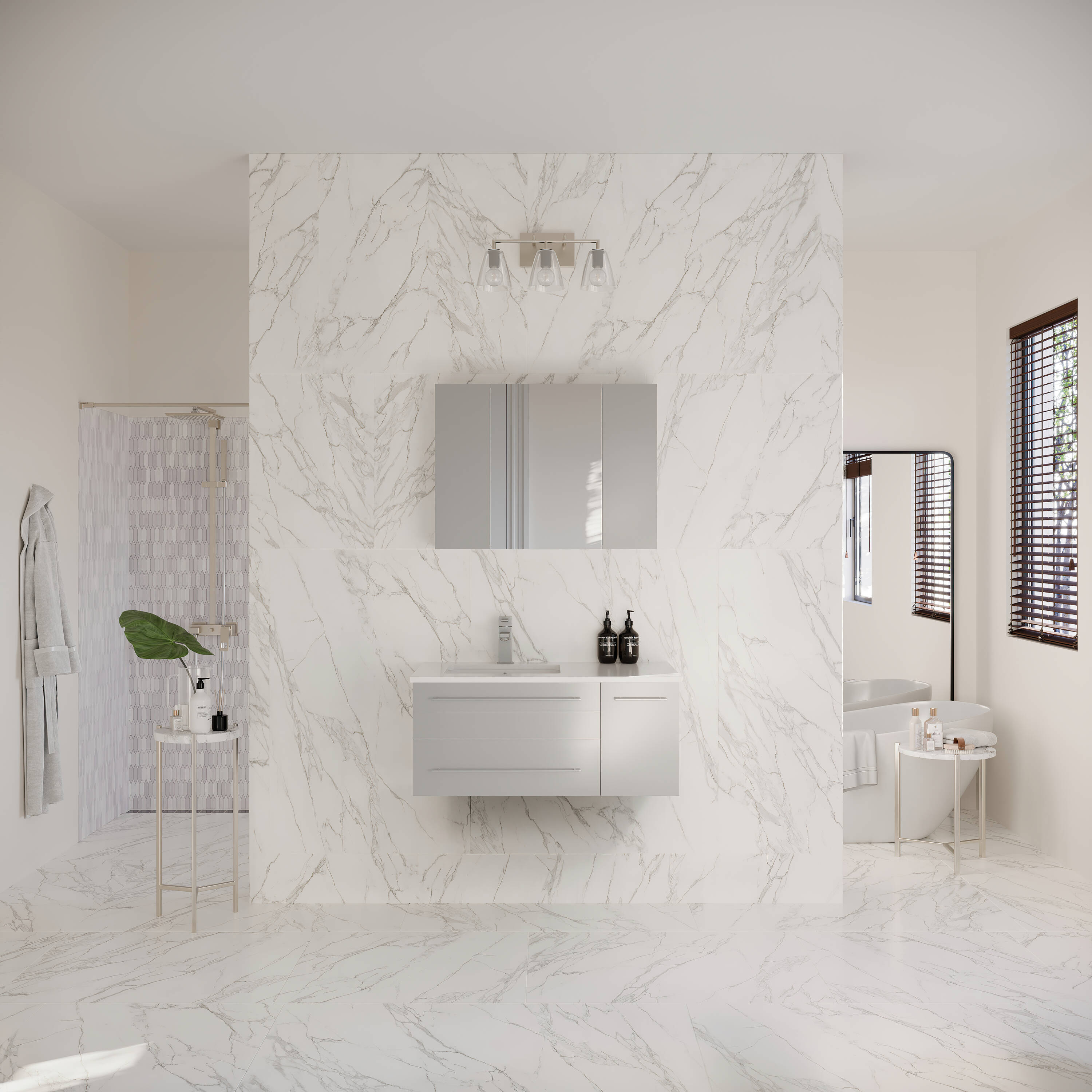 Fresca FVN6136GR-UNS-L Bath-Vanity-Combo - View #5