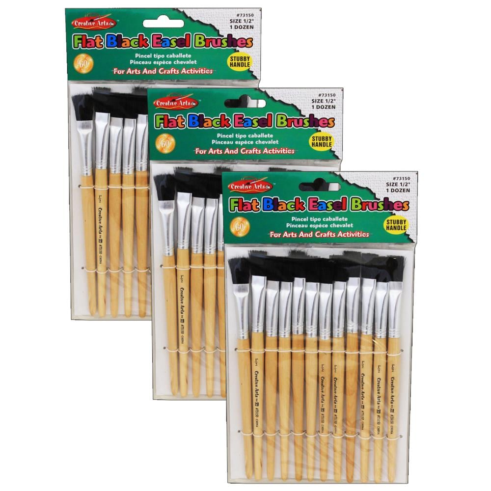 Zibra 6-Pack Multiple Sizes Polyester Assorted Paint Brush (Brush