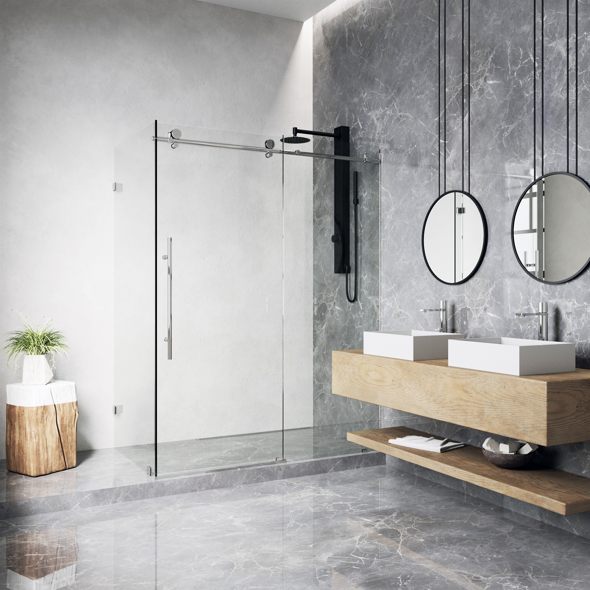 VIGO VG6053CHCL48 Shower-Doors - View #4