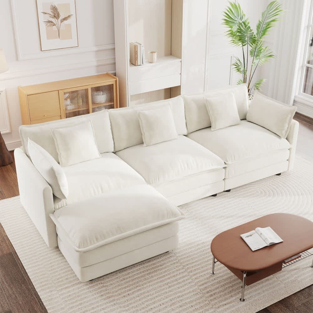 Coolbibila NERA-SOFA-WHITE Sofas-Loveseats - View #2