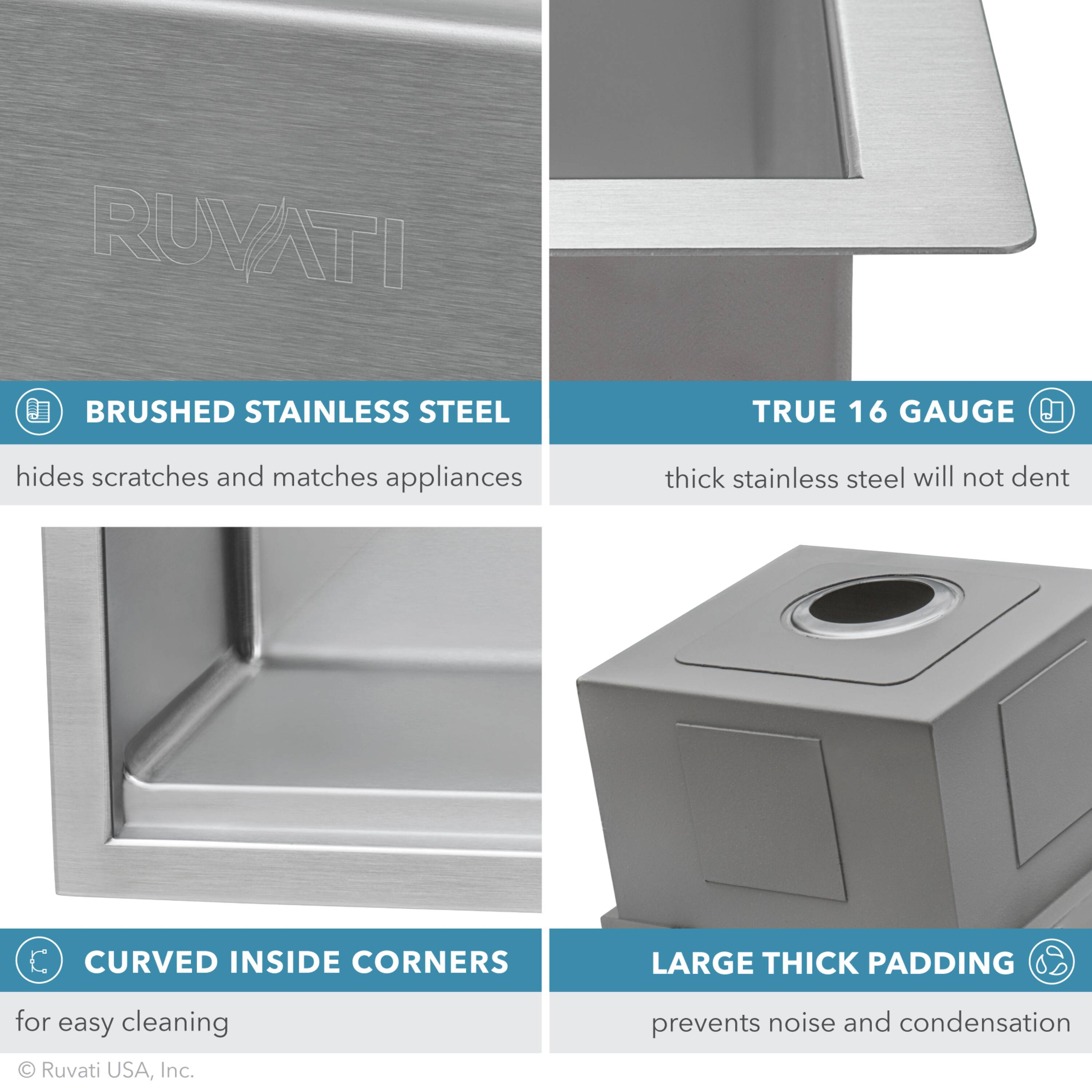 Ruvati RVH8320 Kitchen-Sinks - View #12