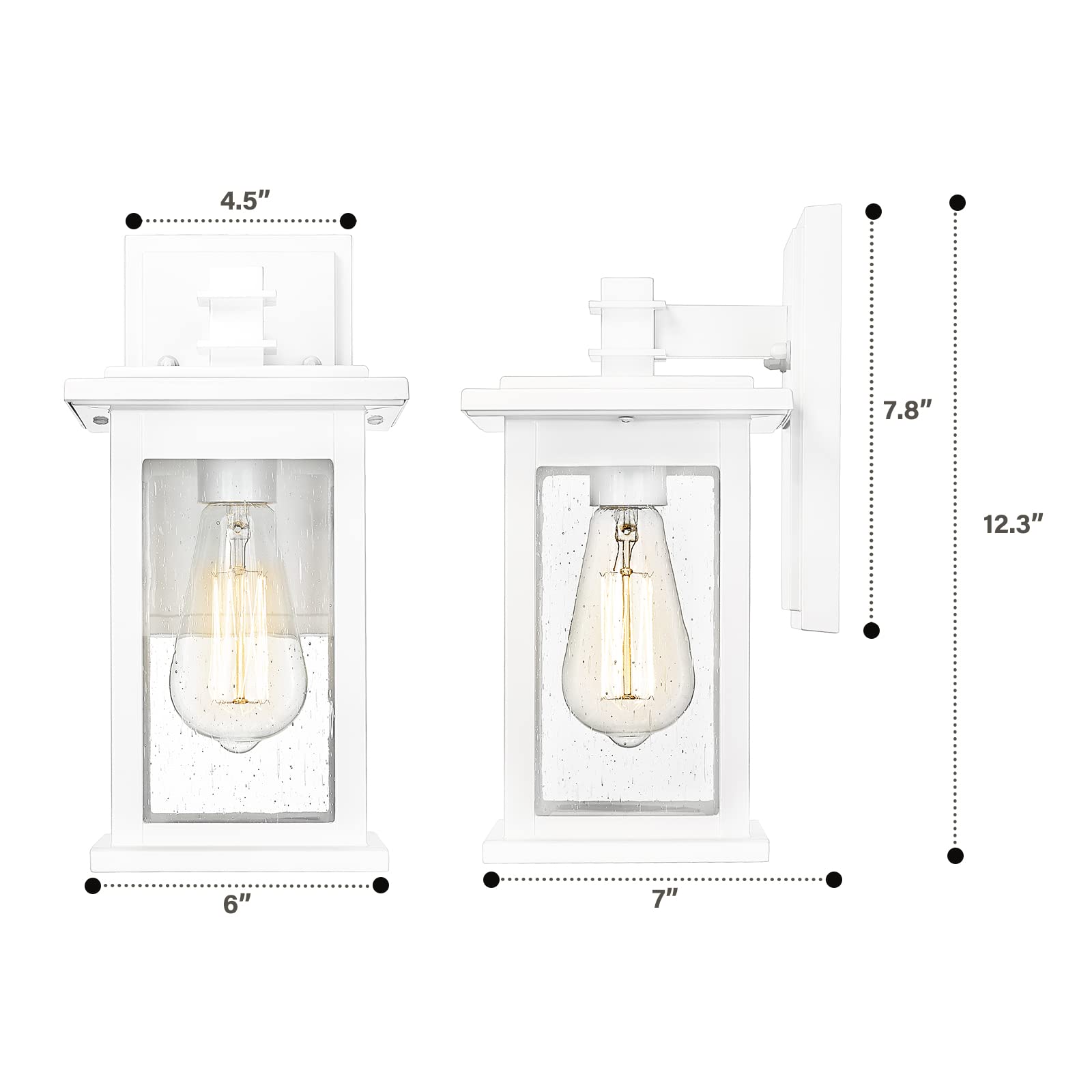 LTMATE LS1803EW1-2PK WH Outdoor-Wall-Lighting - View #2