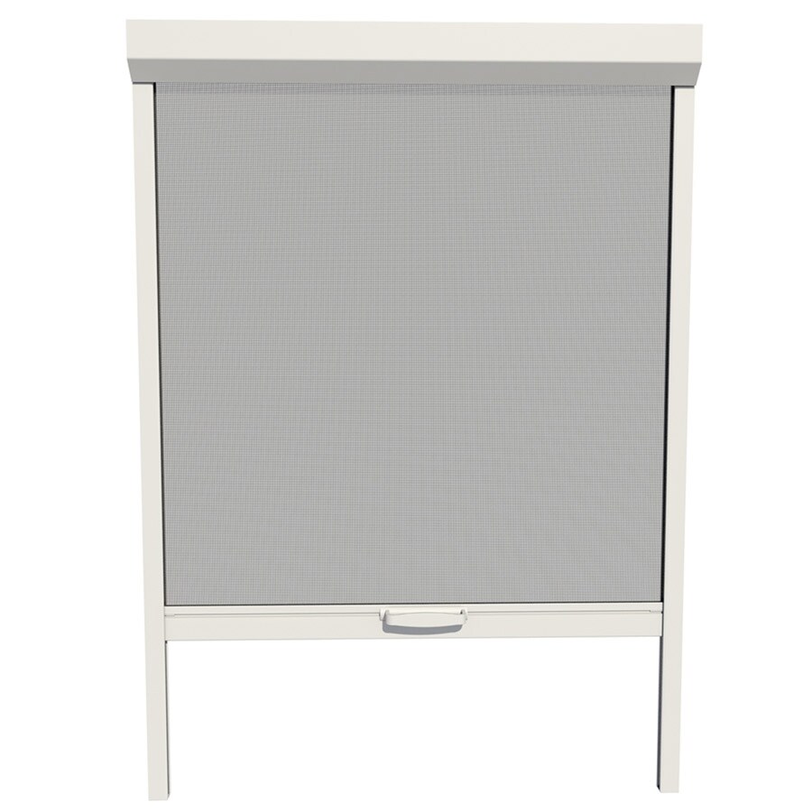 LARSON NV100032672 NatureVue 26-in x 72-in White Vinyl Retractable Curtain Screen Door