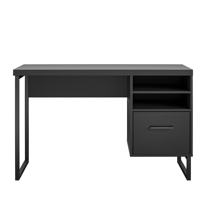 Black Modern Contemporary Computer Desk, Modern Black Desks