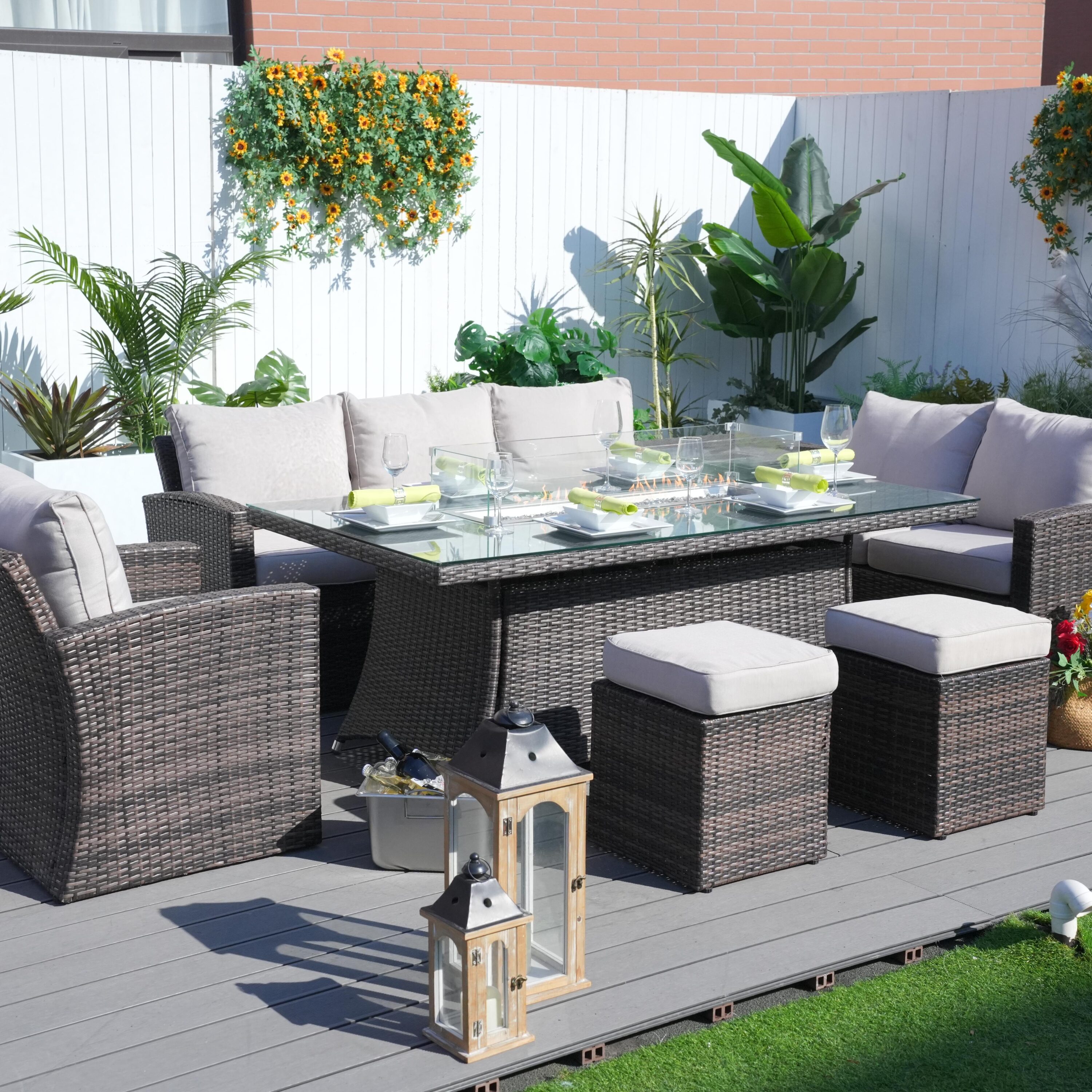 Direct Wicker DWG-2403B-BR Patio-Conversation-Sets - View #5