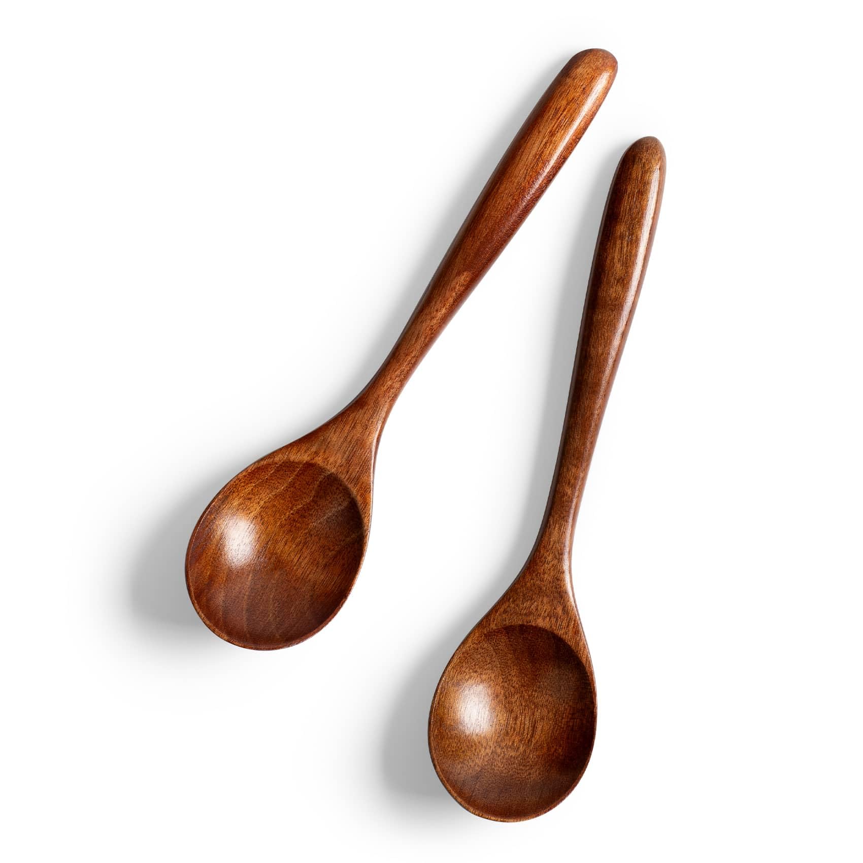 Vrbgify  Wooden Spoons for Honey 2 Pack Small 6.7 inch Mini Wooden Spoons for Tea Coffee Soup and Serving durable home and garden accessory