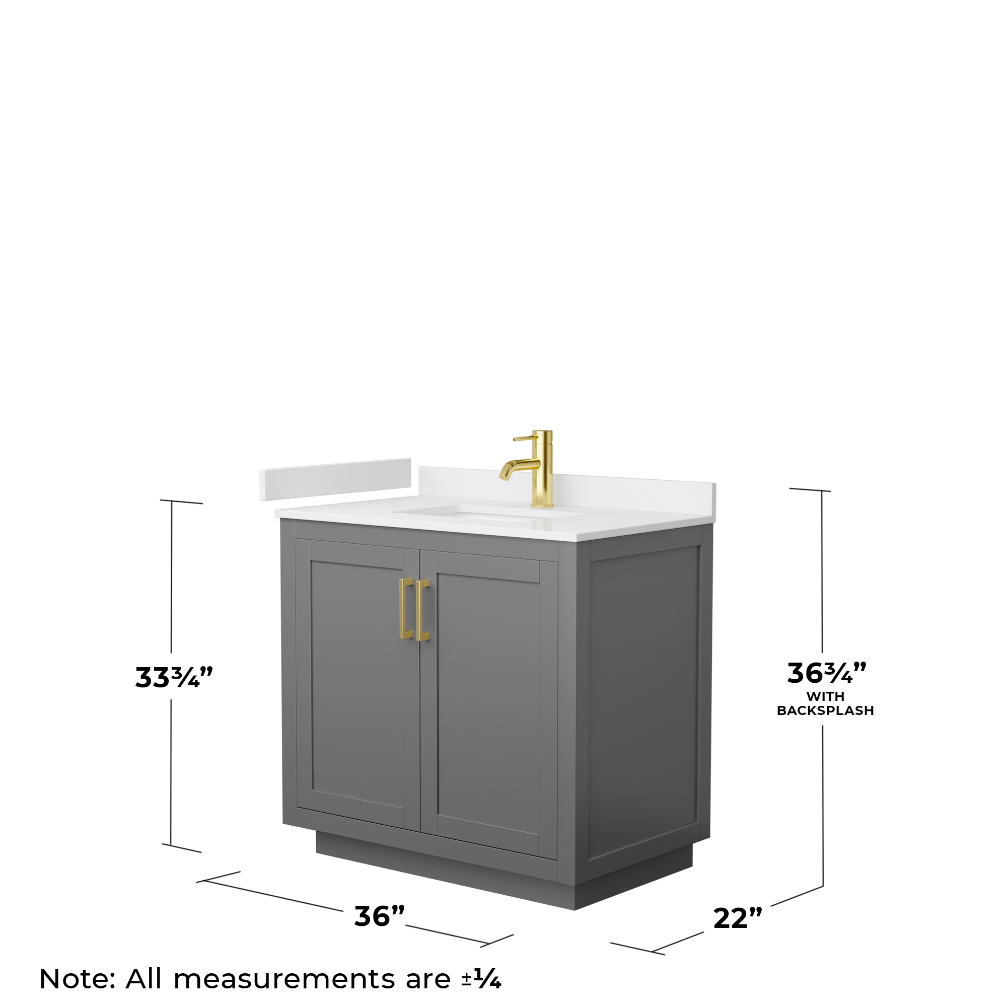 Wyndham Collection WCF292936SGGWCUNSMXX Bath-Vanity-Combo - View #5
