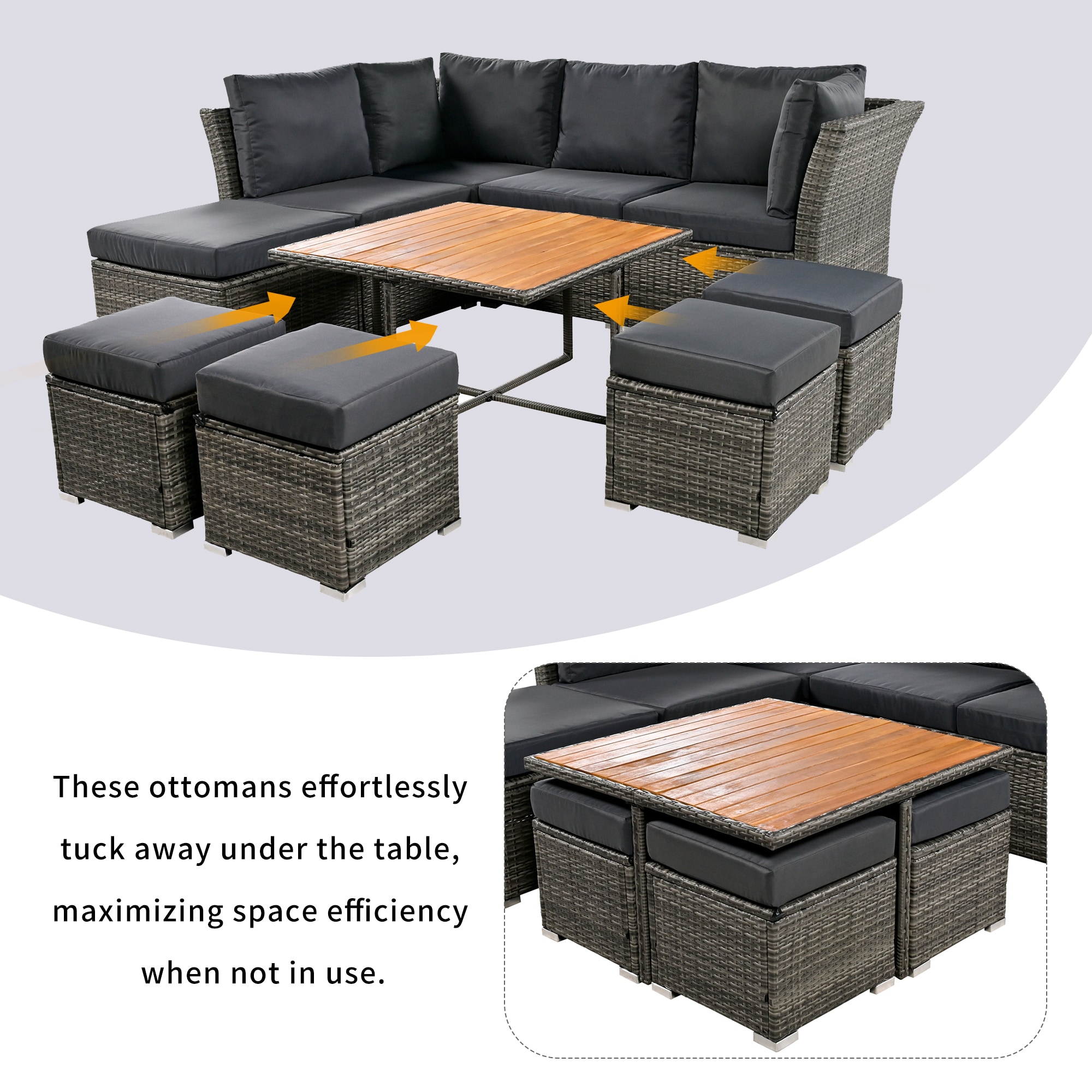 Forclover ALUS-378AE Patio-Conversation-Sets - View #5