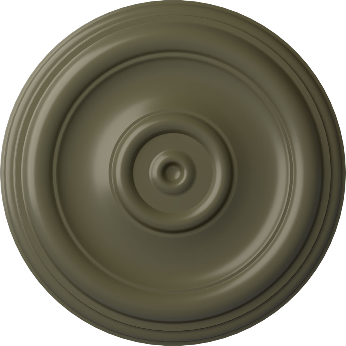 Ekena Millwork CM12TRPTF Traditional 12-in W x 12-in L Painted Turtle Polyurethane Whole Ceiling Medallion