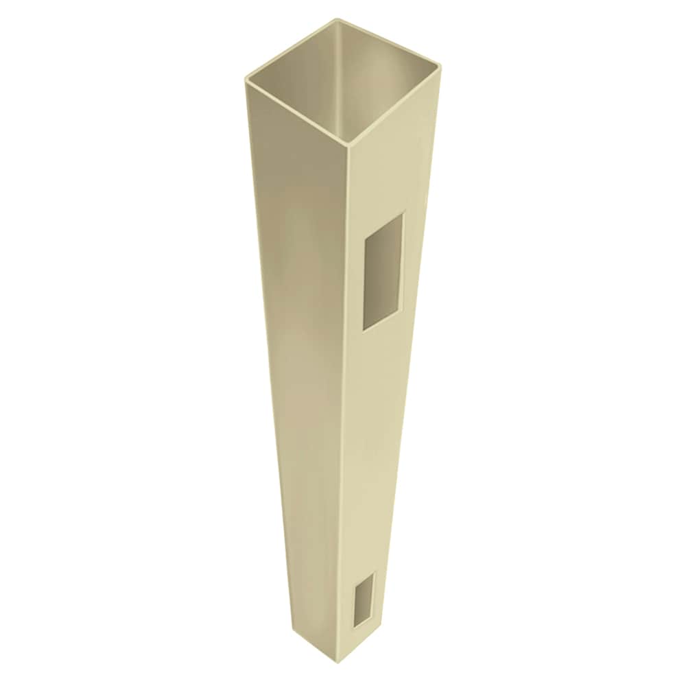 Freedom Keswick 7-ft H x 5-in W White Vinyl End Fence Post (Unassembled)