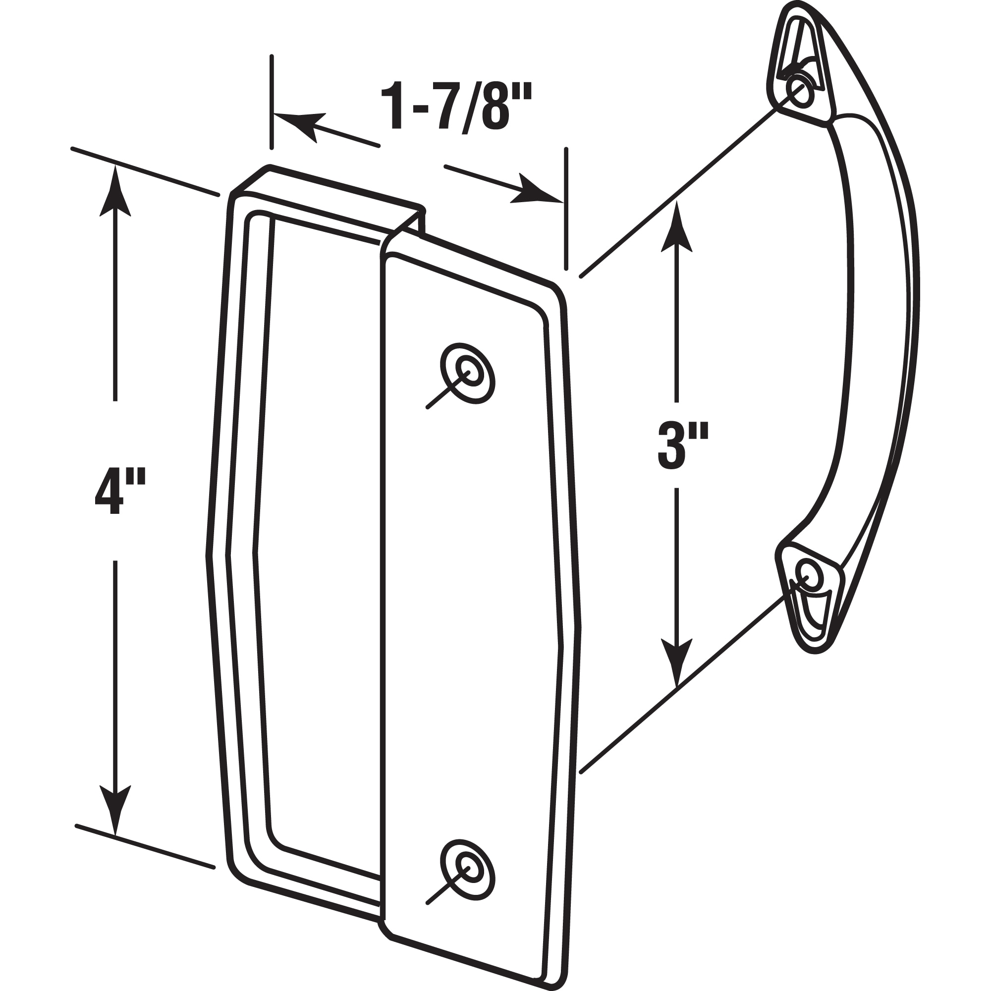 Prime-Line A 112 Sliding-Screen-Door-Handles - View #2