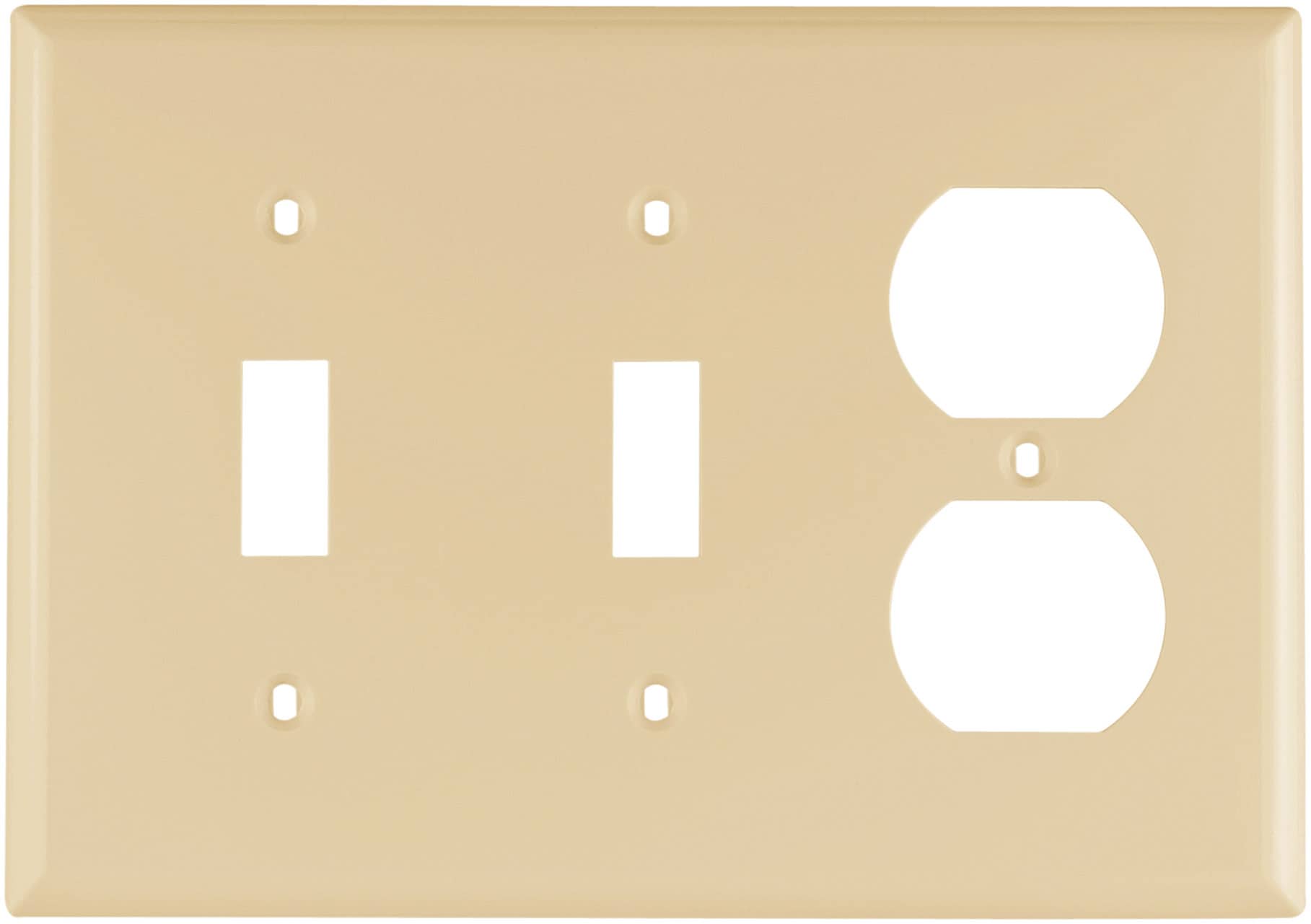 Eaton 5158V-BOX 3 -Gang Ivory Nylon Wall Plate