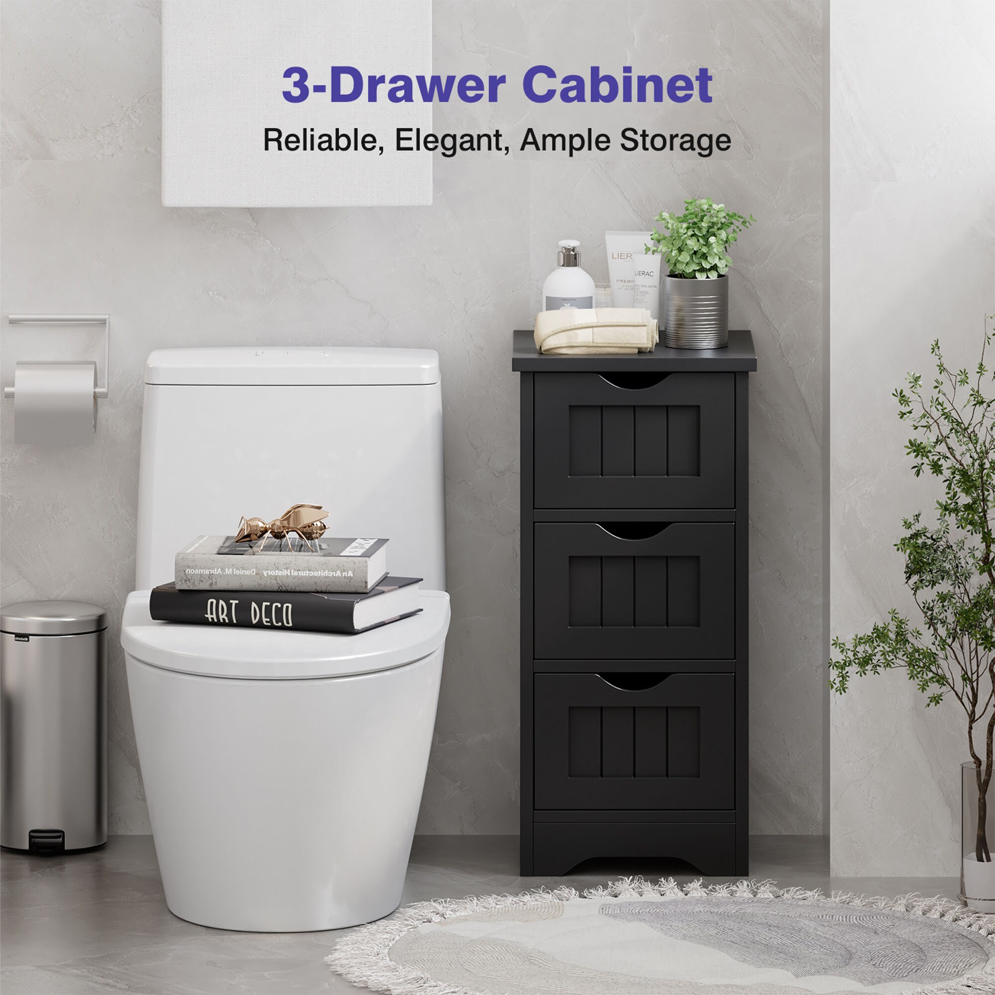 WELLFOR OUJ66968BK Linen-Cabinets - View #8