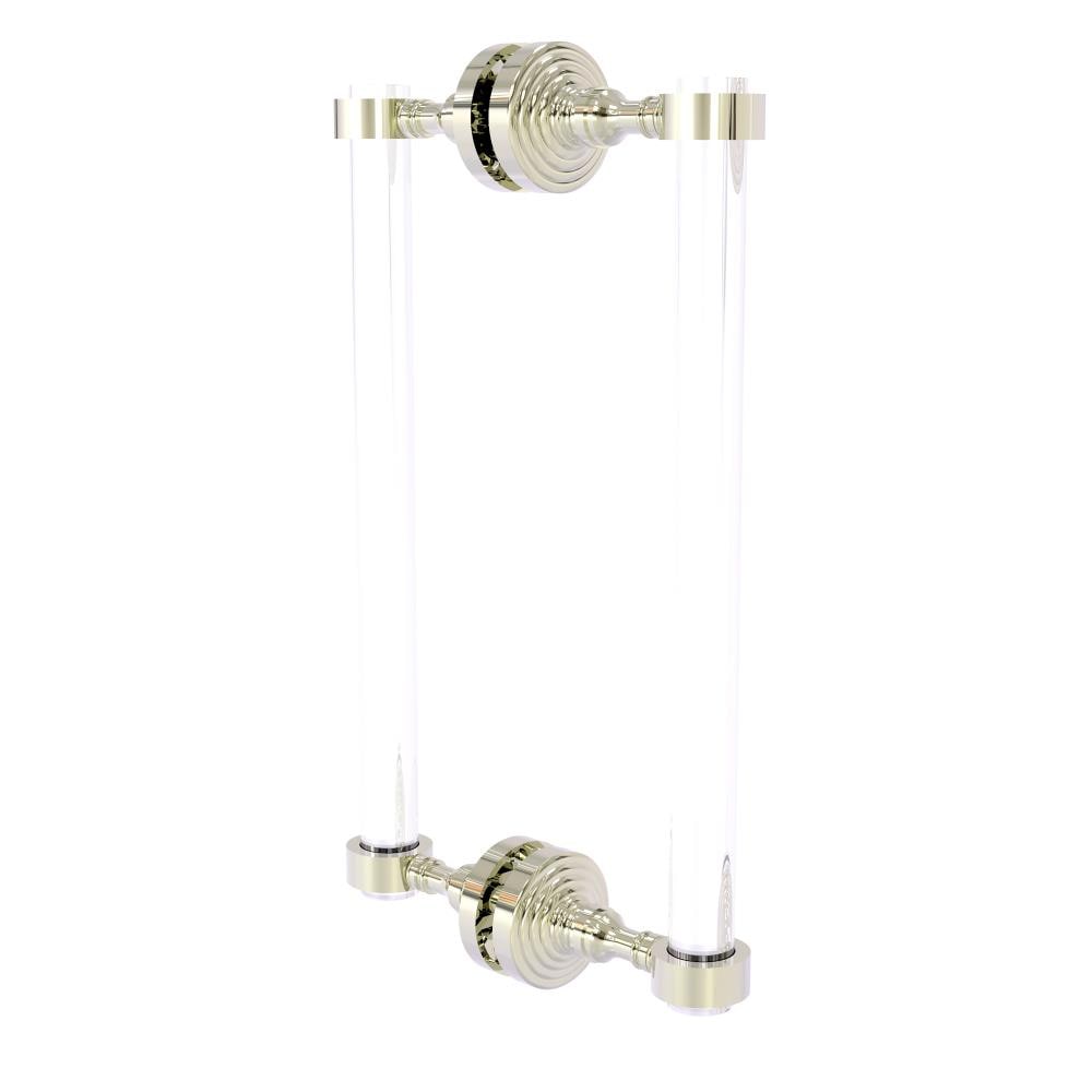 Polished Nickel and Clear Acrylic Shower Door Pull Set