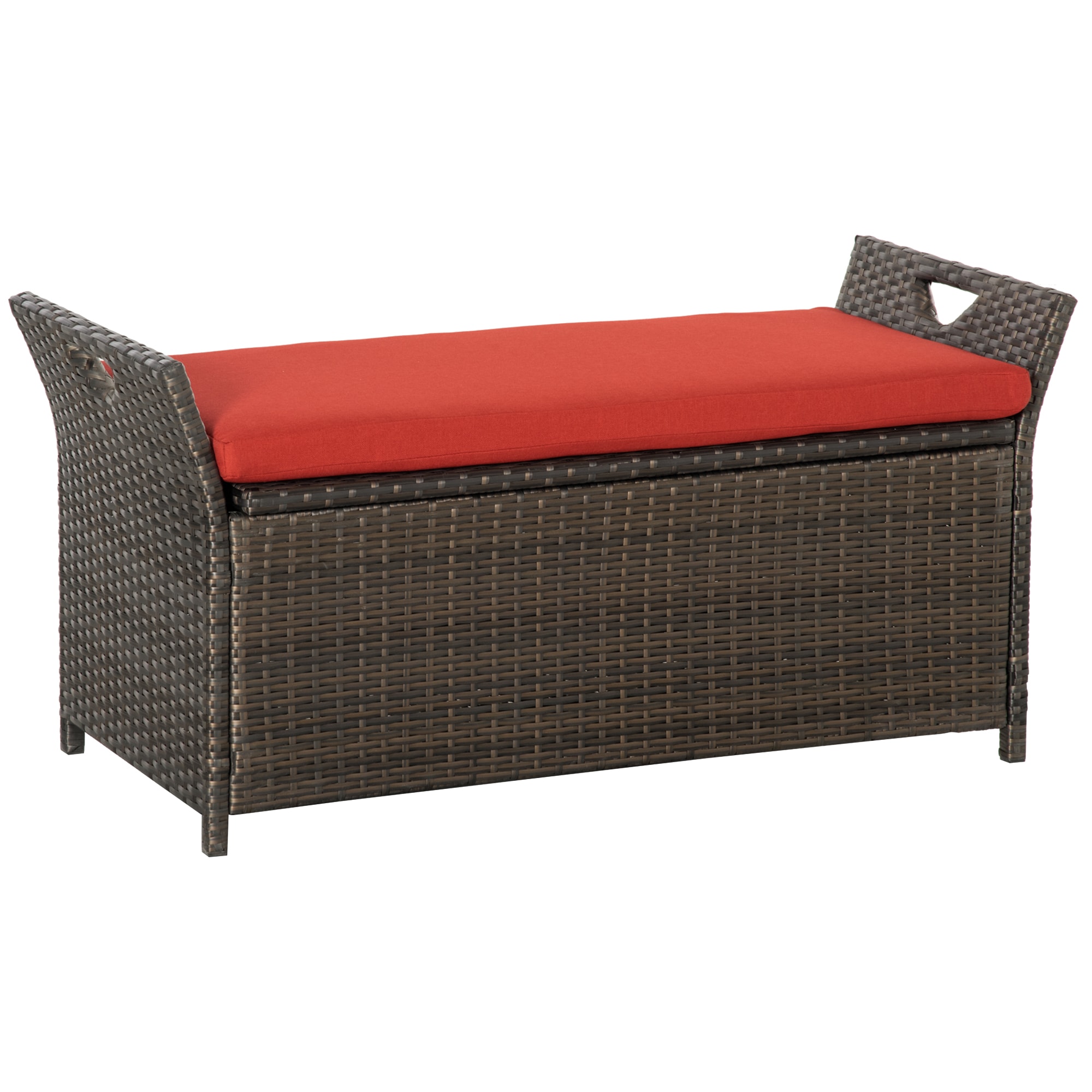 LIVIZA GAGP174027 27-Gallon Red Metal Deck Box
