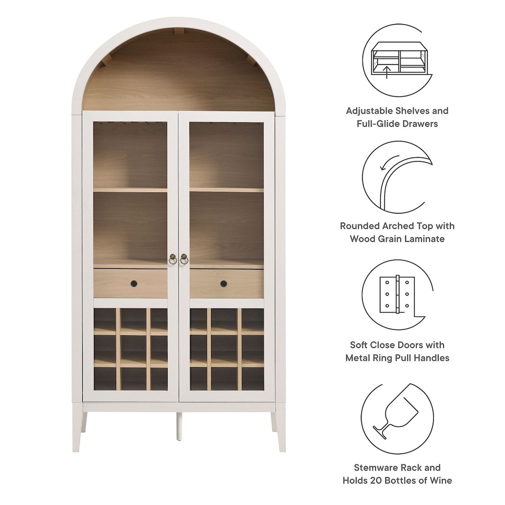 Modway EEI-7203-IVO-OAK Dining-Kitchen-Storarge - View #2