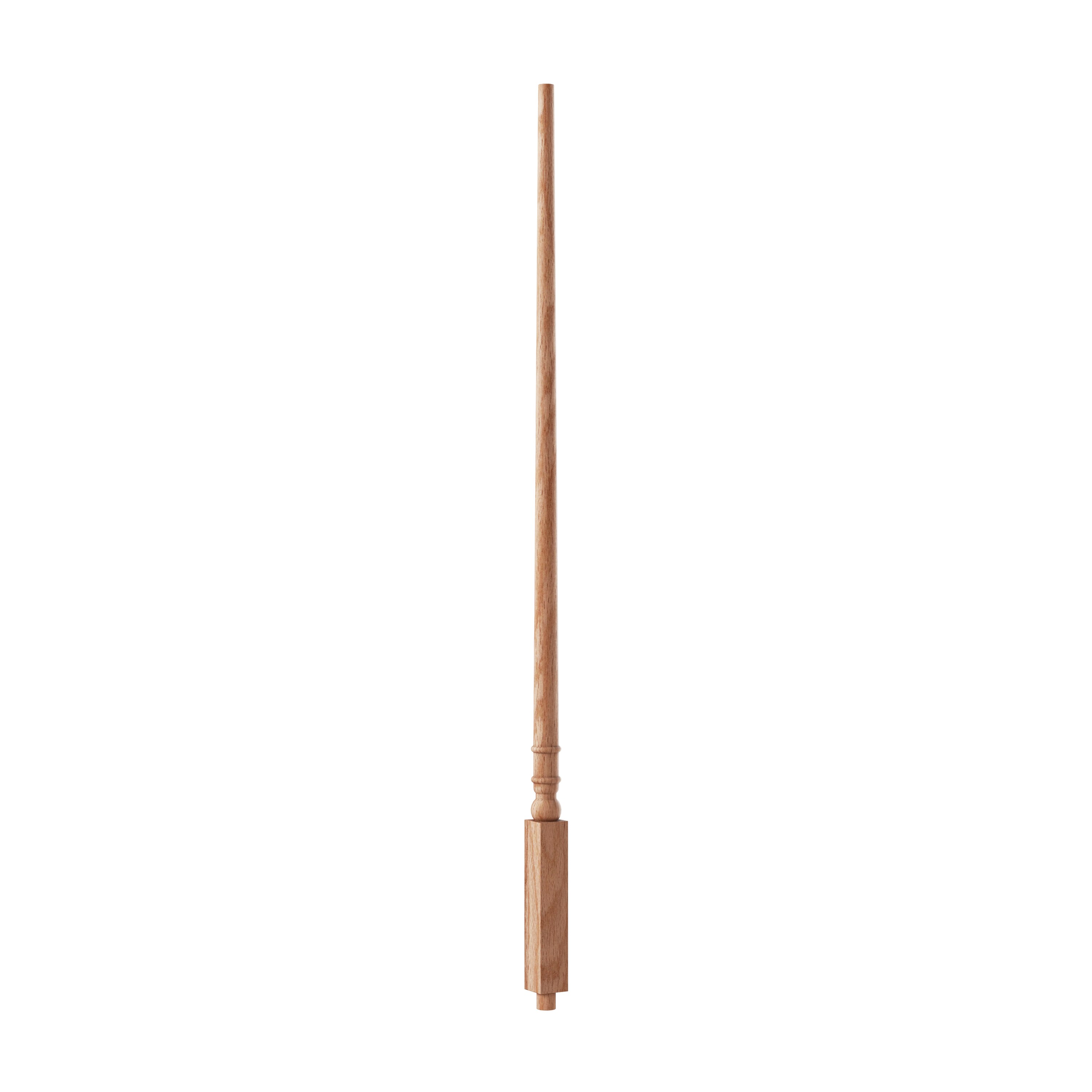Crown Heritage 451589136 35-in x 1.25-in Colonial Unfinished Red Oak Pin Top Turned Stair Baluster
