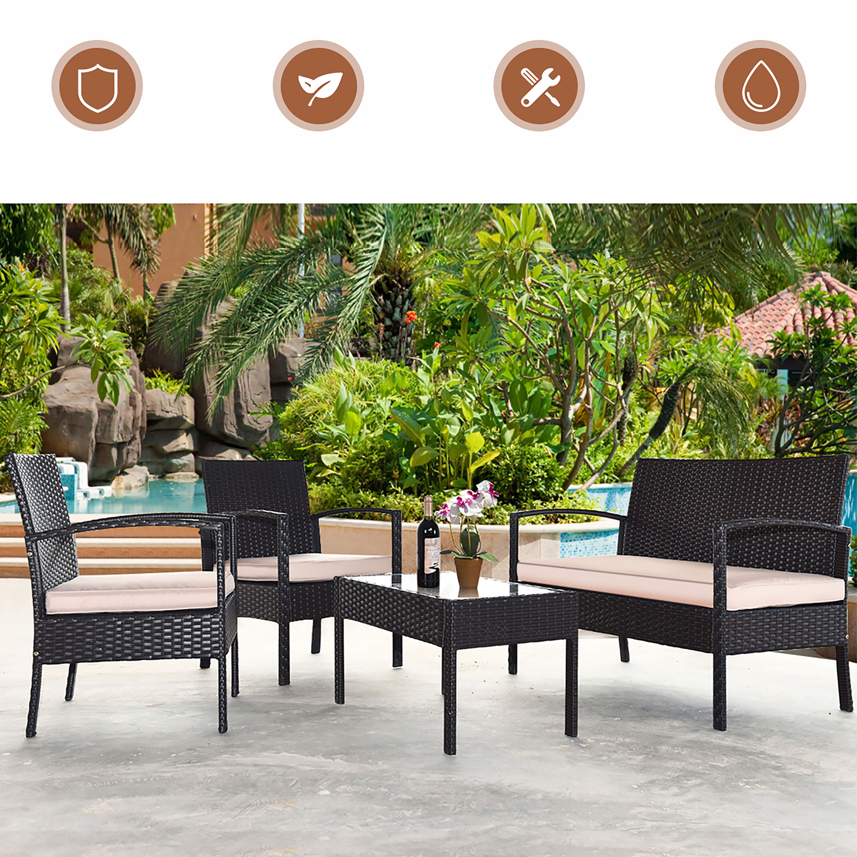 Costway HW51714 Patio-Conversation-Sets - View #6