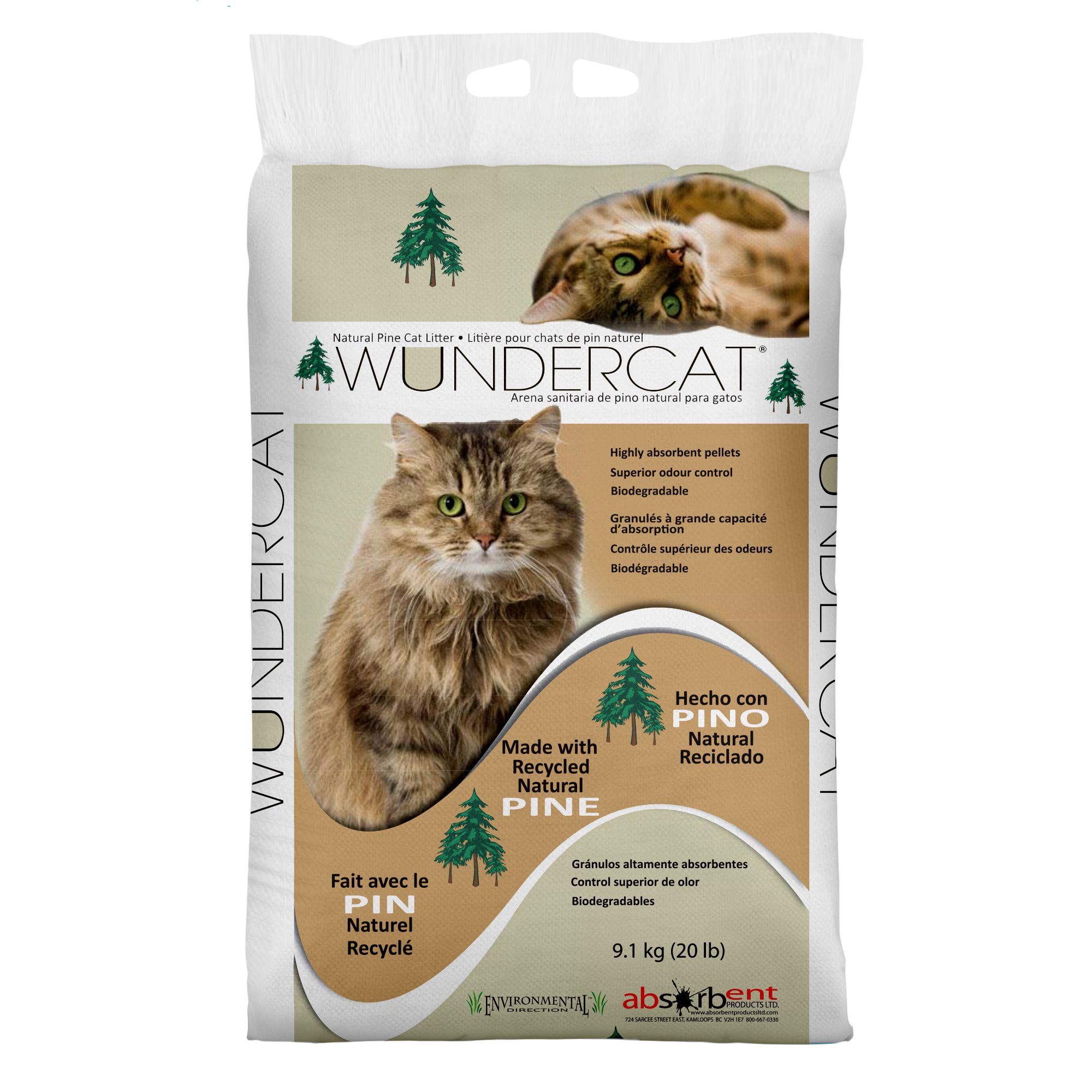 Progressive Planet Wundercat Natural Pine Cat Litter - 20lbs