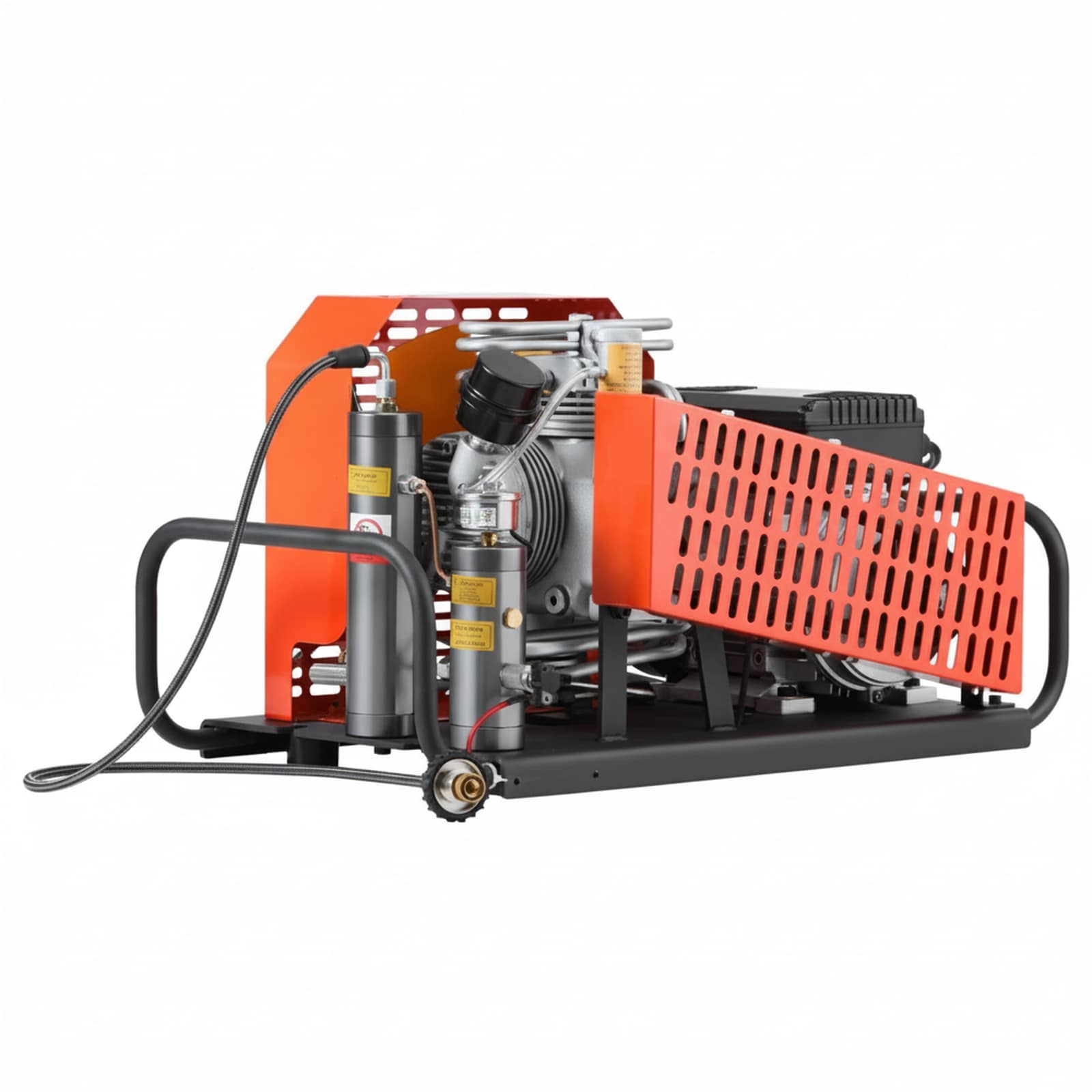 PCP Air Compressor 4500PSI/30Mpa Diving Scuba Tank Air Compressor 60 L/min Four-Cylinder Auto Stop PCP Rifle Paintball Firefighting