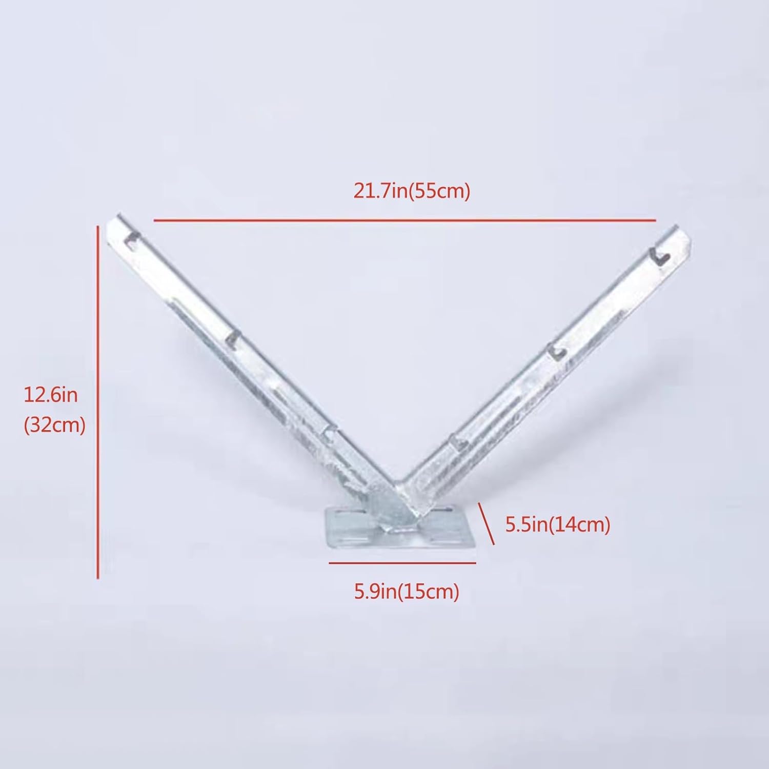 ECO GLOBAL INC Galvanized V Bracket Barb Wire Extension Bracket Razor ...