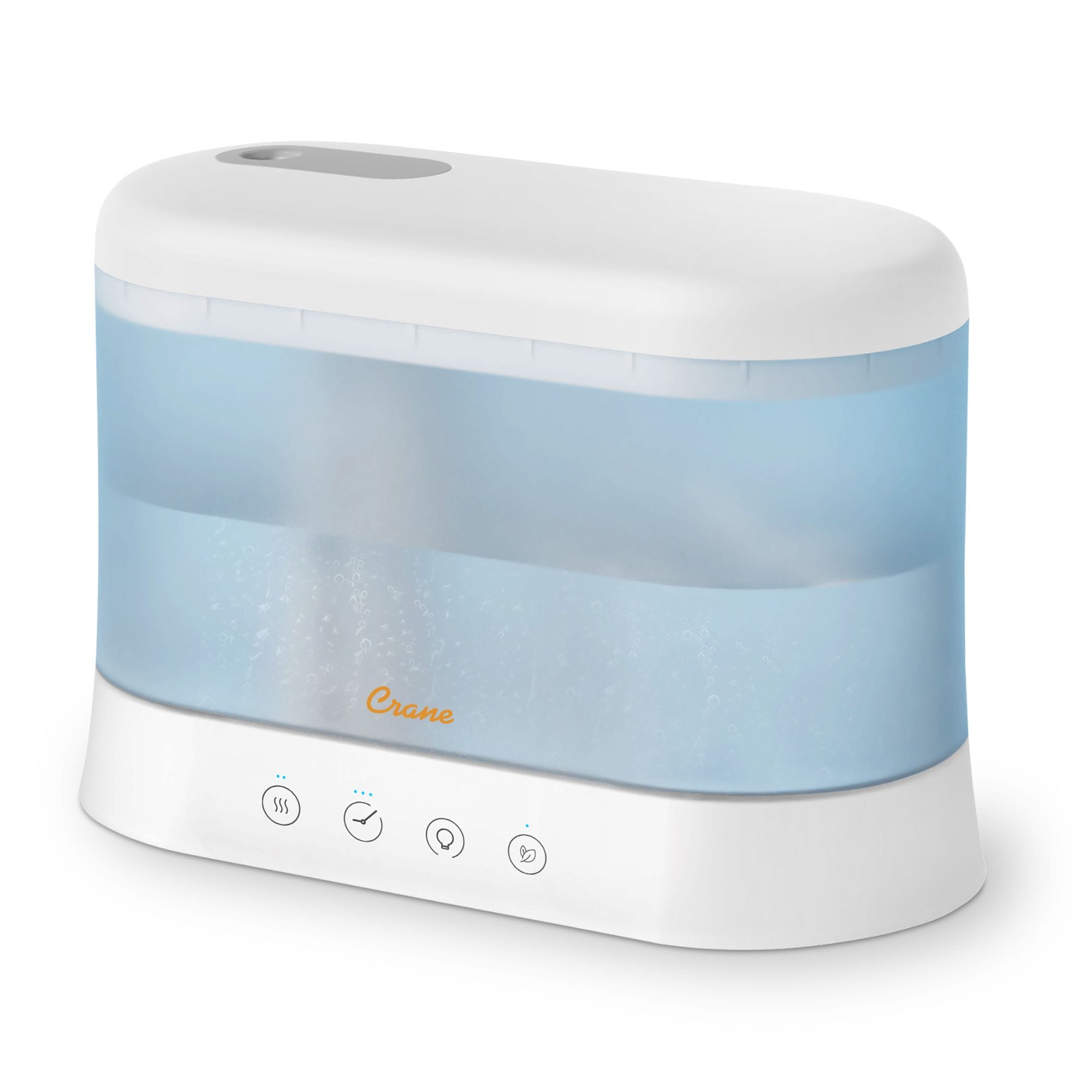 Crane 0.5 Gallon Top Fill Cool Mist Humidifier Essential Oil Diffuser Whisper-Quiet 15-Hour Run Time Night Light Small Room Air Humidifier #EE-5401