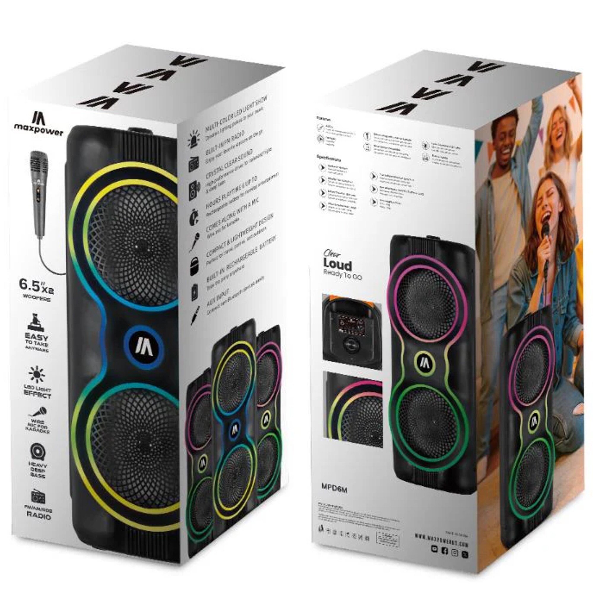 Max Power MPD6M Portable-Speakers - View #7